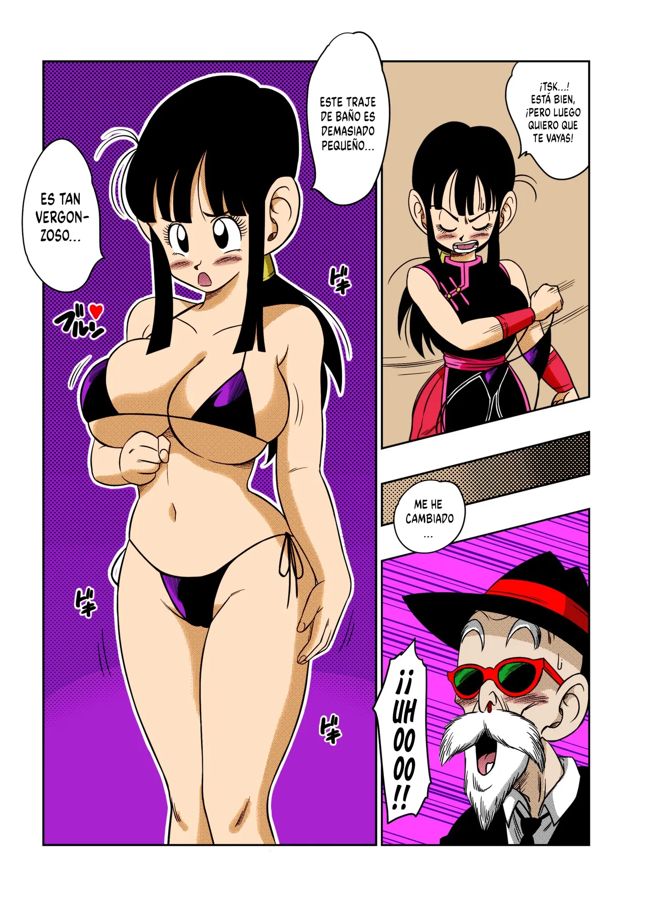 [Yamamoto] "An Ancient Tradition" - Young Wife Is Harassed! | "Una Antigua Tradición" - ¡Acosando A Una Joven Esposa! (Dragon Ball Z) [Spanish] [Descensurado] [Coloreado] image number 6