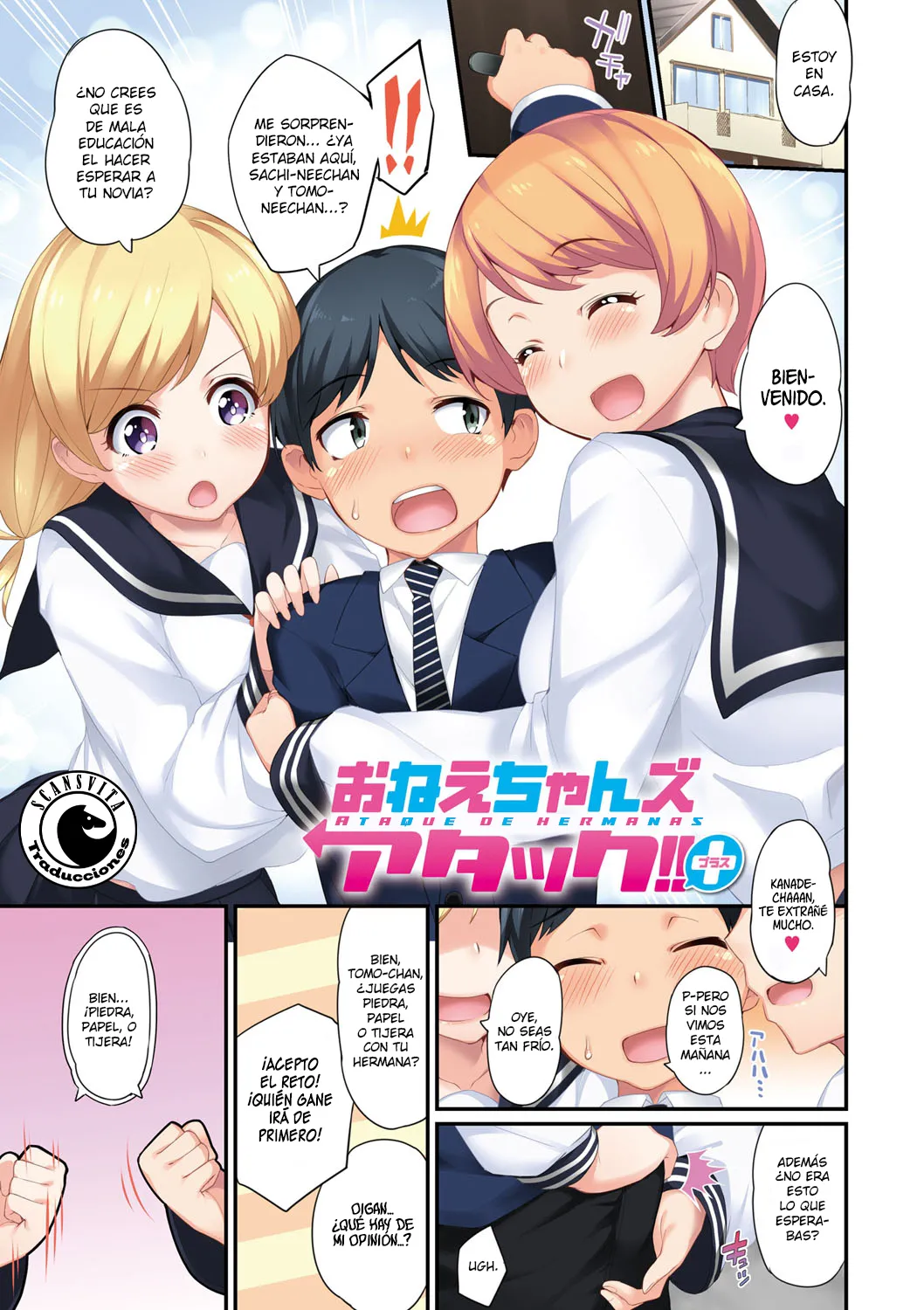 [Batsu] Onee-chan's Attack!! Plus｜Ataque de Hermanas Plus (Heat Up Body) [Spanish] [ScansVita Traducciones] [Digital] image number 4