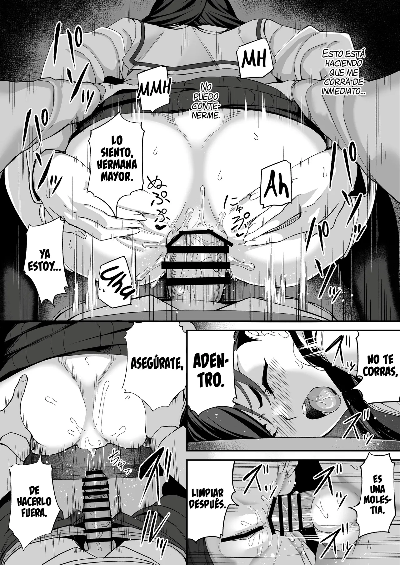 [Ishizuchi Kamaboko (Ishizuchi Ginko)] Yuutousei no Nee-san to Honki no Sex de Kyoudai Kankei o Owaraseru Hanashi [Spanish] [MandaloAsiNoma] imagen número 50