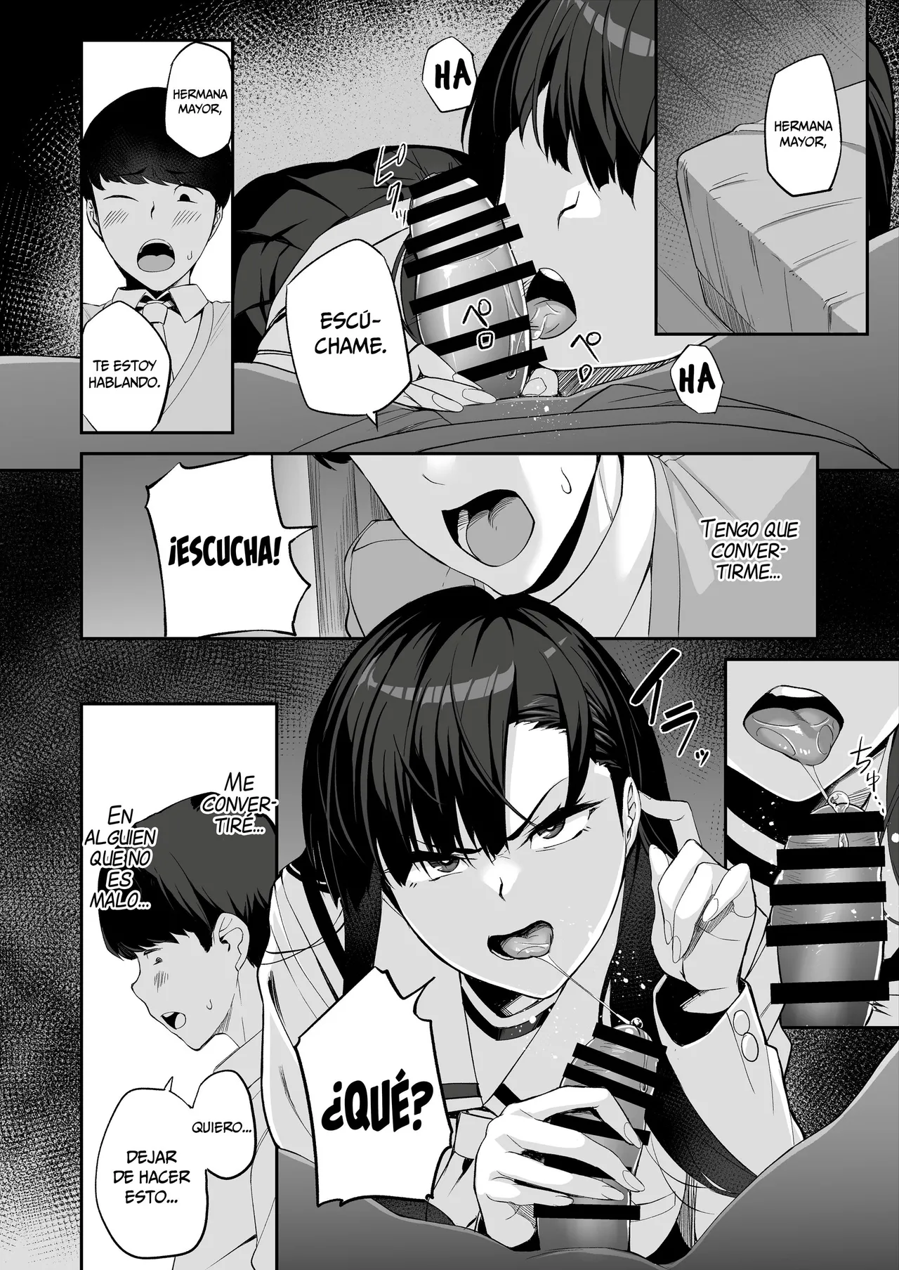 [Ishizuchi Kamaboko (Ishizuchi Ginko)] Yuutousei no Nee-san to Honki no Sex de Kyoudai Kankei o Owaraseru Hanashi [Spanish] [MandaloAsiNoma] imagen número 65