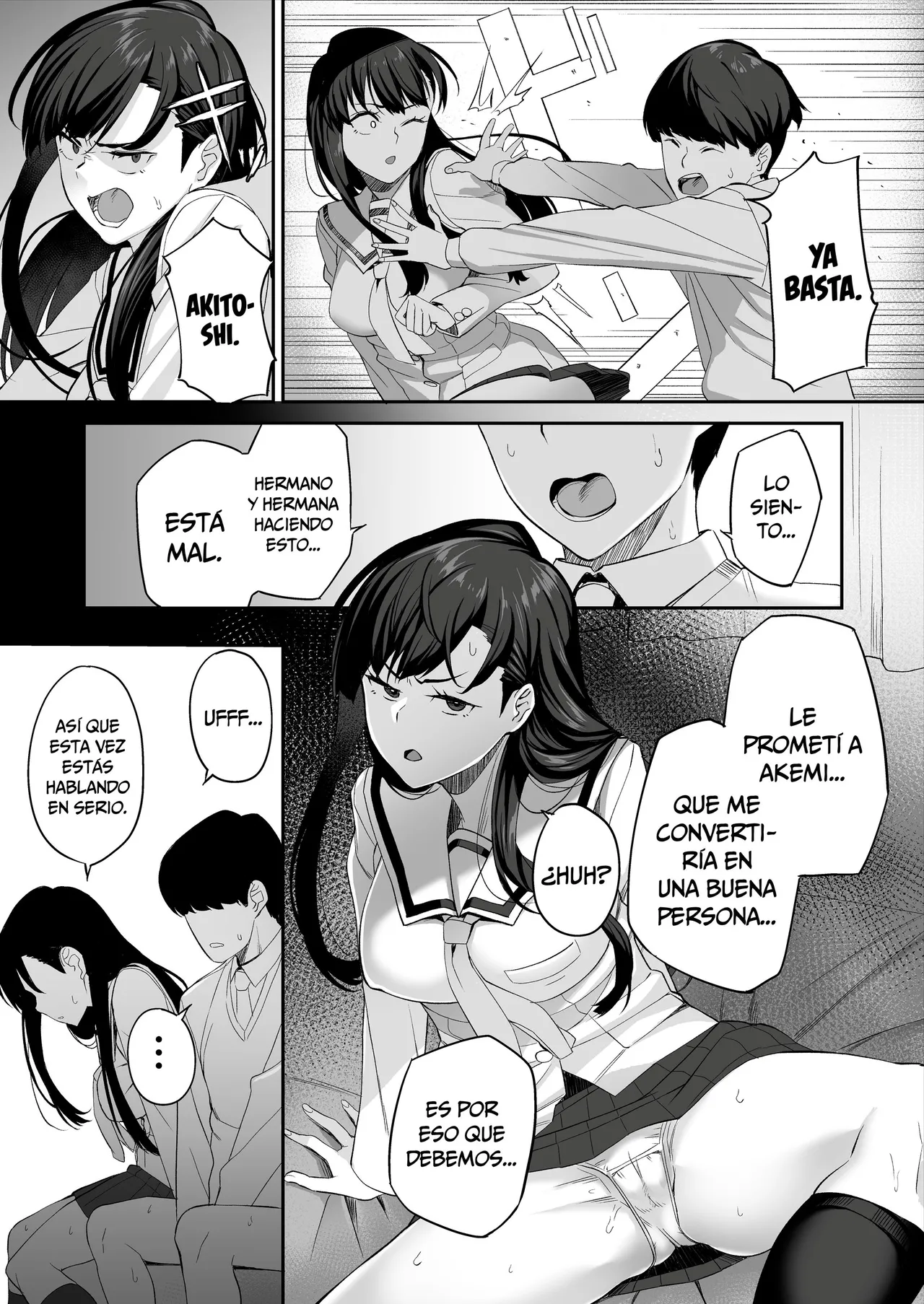 [Ishizuchi Kamaboko (Ishizuchi Ginko)] Yuutousei no Nee-san to Honki no Sex de Kyoudai Kankei o Owaraseru Hanashi [Spanish] [MandaloAsiNoma] imagen número 70