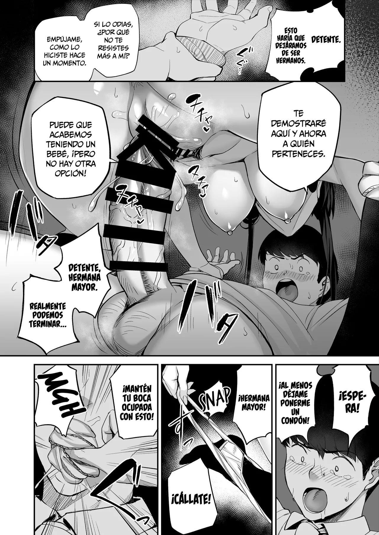 [Ishizuchi Kamaboko (Ishizuchi Ginko)] Yuutousei no Nee-san to Honki no Sex de Kyoudai Kankei o Owaraseru Hanashi [Spanish] [MandaloAsiNoma] imagen número 73