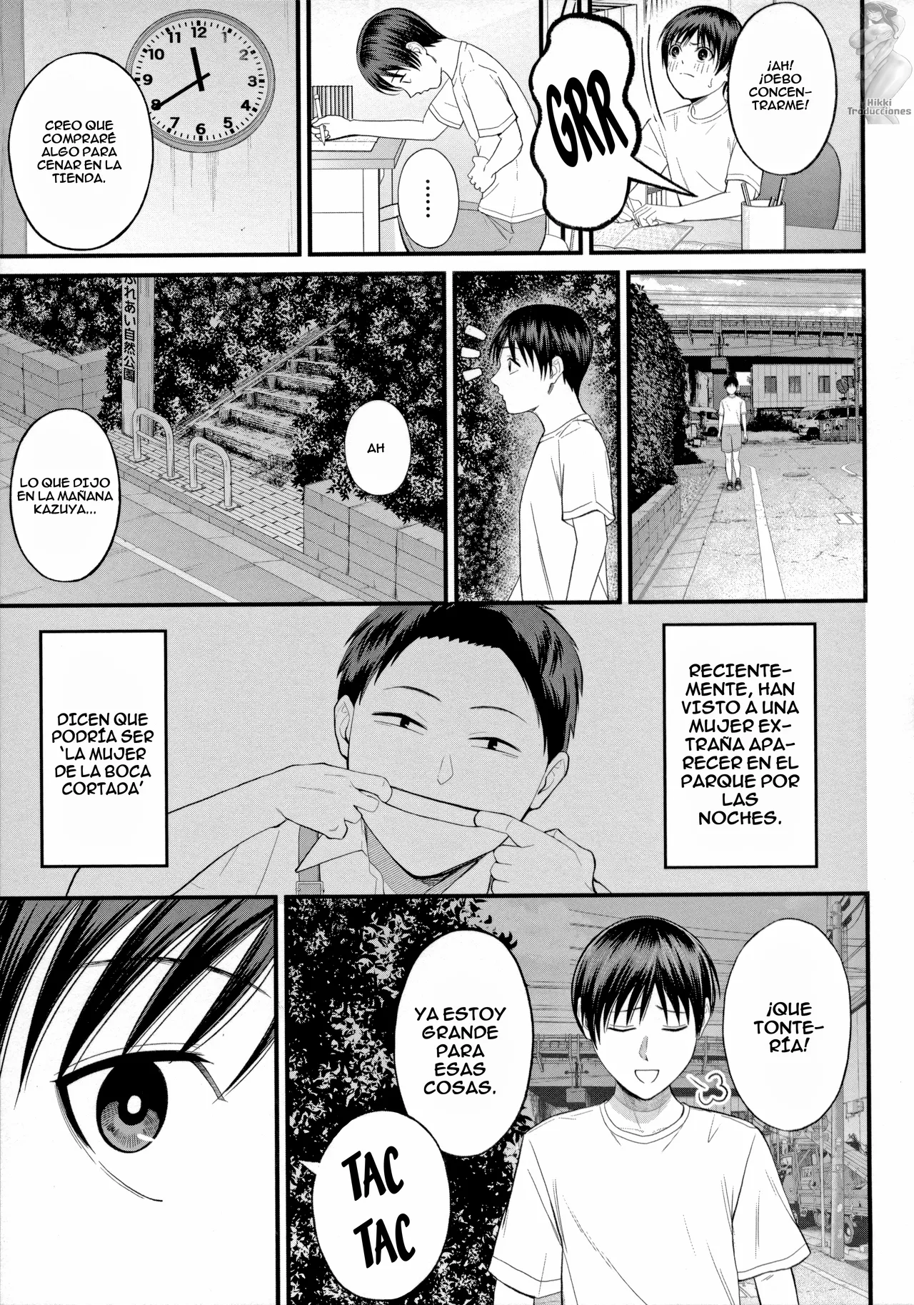 [Shiono Kou] Mukidashi no Yoru | Follando al Aire Libre (Boku to Hentai Onee-san no Himitsu no Sex) [Spanish] [HikkiTrads] imagen número 9