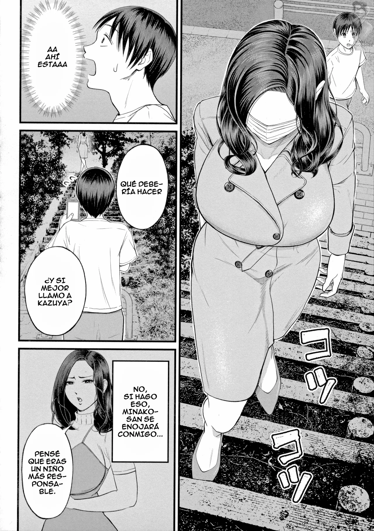 [Shiono Kou] Mukidashi no Yoru | Follando al Aire Libre (Boku to Hentai Onee-san no Himitsu no Sex) [Spanish] [HikkiTrads] imagen número 10