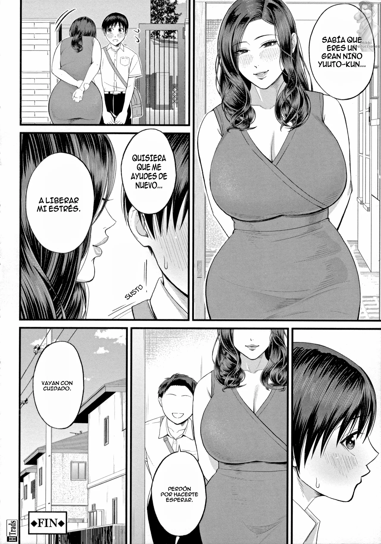 [Shiono Kou] Mukidashi no Yoru | Follando al Aire Libre (Boku to Hentai Onee-san no Himitsu no Sex) [Spanish] [HikkiTrads] imagen número 41