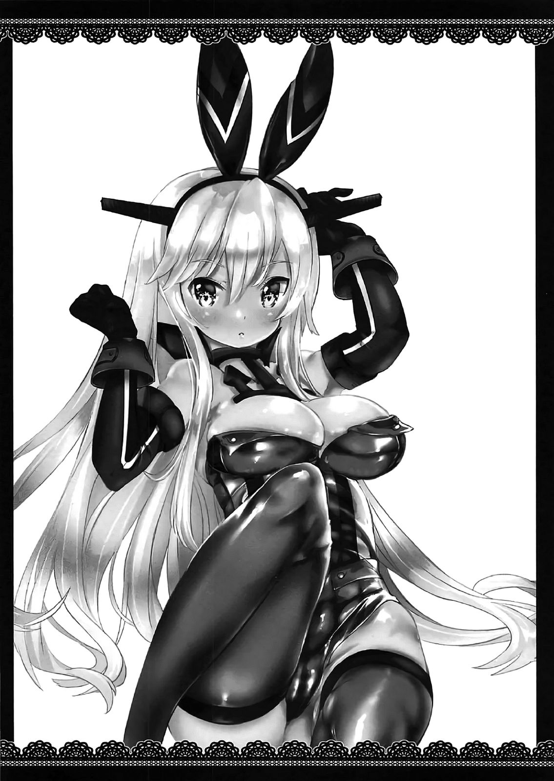 (C91) [megalodon (Mezashi Gohan)] Gestalt Bunny Club (Kantai Collection -KanColle-) [Textless] 图片编号 17