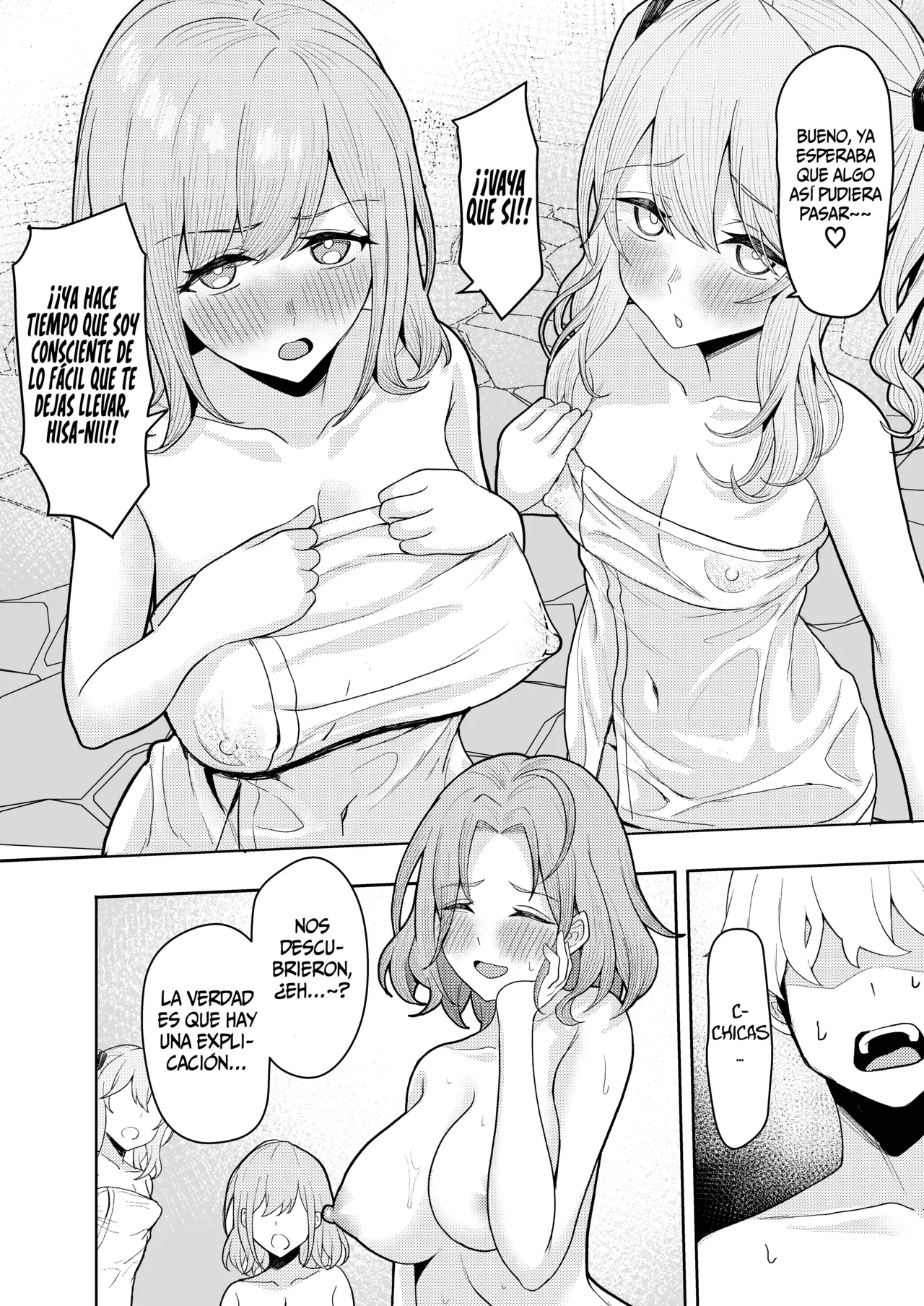 [Kamatsuka (Kamatsuka)] Chichi no Saikon de Doukyo suru Koto ni Natta Gibo no Gijou Shimai to Kawarugawaru Sex shite shimatta Hon 2 [Spanish] [SSR Translations] [Digital] image number 33