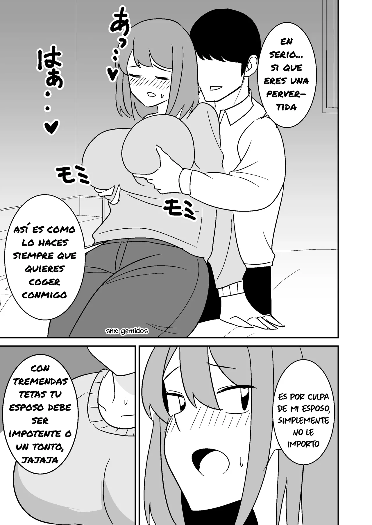 [Shikibuton Cover] Kinjo no Hitozuma o Netotte Haramaseru Hanashi｜Una Historia sobre una Mujer Casada del Barrio con Engaño y Embarazo [Spanish] [La Legión Fantasma] numero di immagine  6