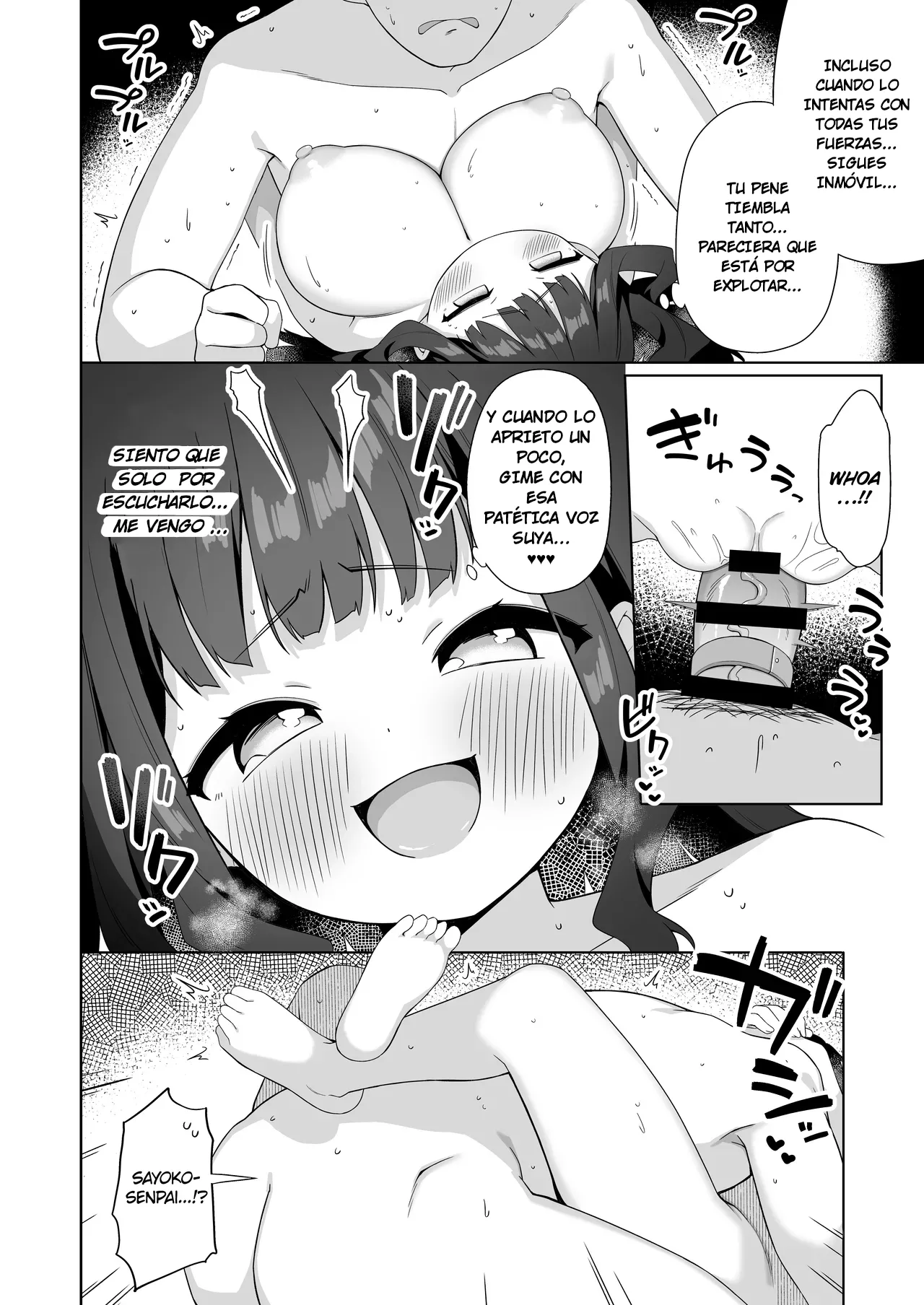 [Kaku Renbo (Gyuuhimochi)] Deka Chichi de Chou Amaama na Uchi no Senpai [Spanish] image number 35