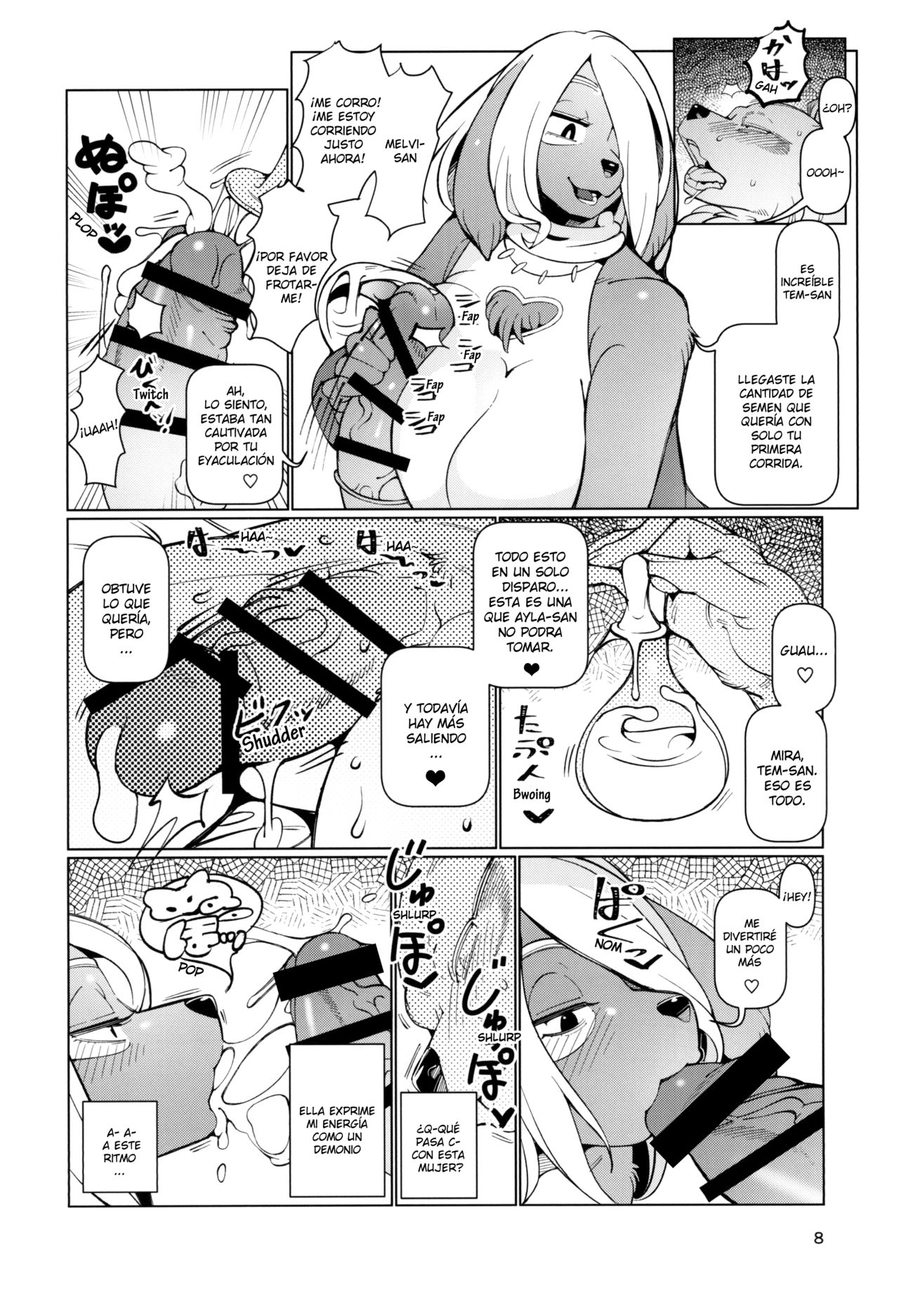 [Kemono Ekaki no Kousoku 2 (Sindoll)] Kemomesu Fup Nipple | Kemono Handjob [Spanish] [Kamus2001] [Digital] imagen número 8