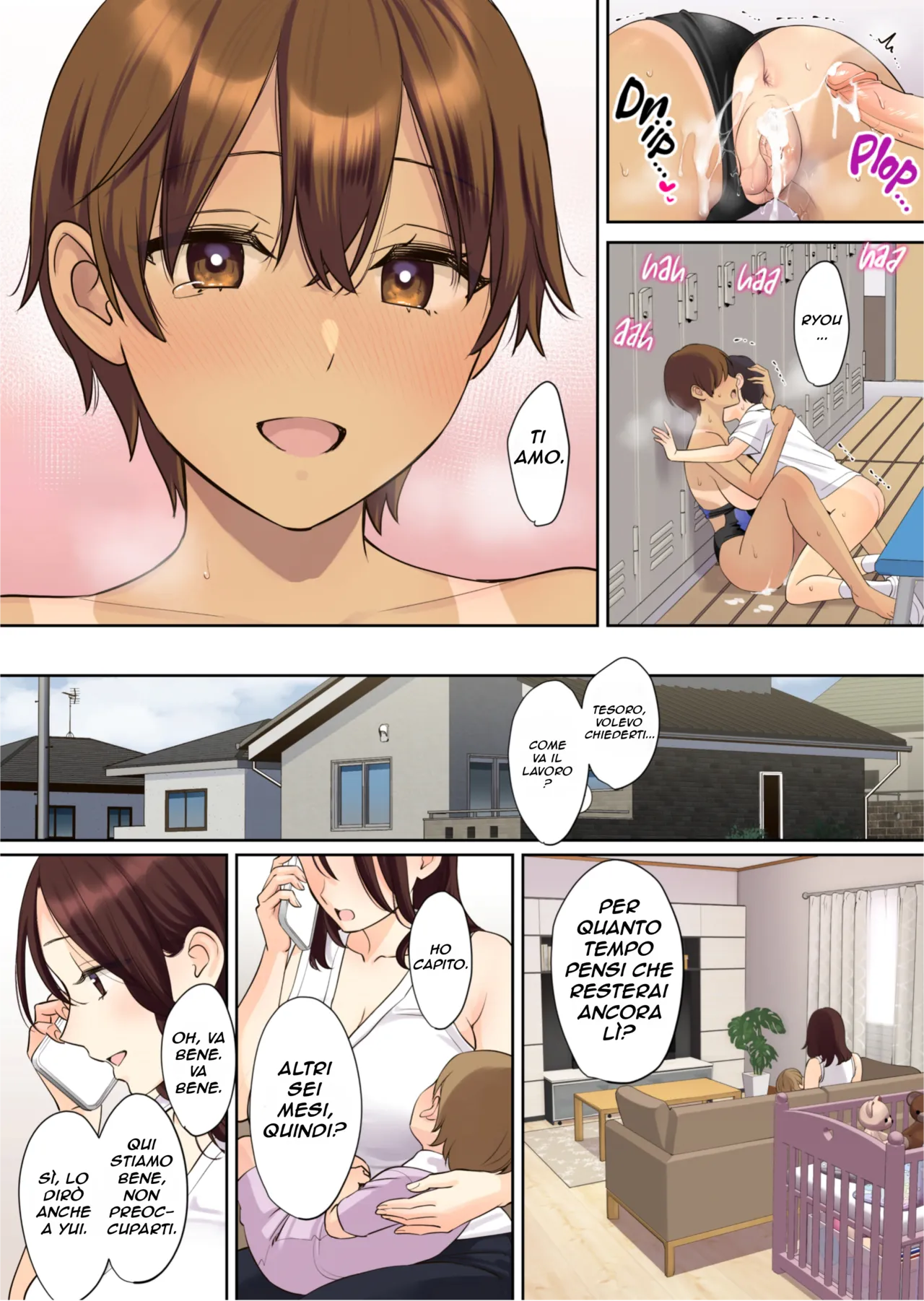 [Oshima Aki] Kanojo no Okaa-san ni Doutei o Ubawareru Hanashi 2 | La mamma della mia ragazza si è presa la mia verginità 2 [Italian] (Decensored) image number 67