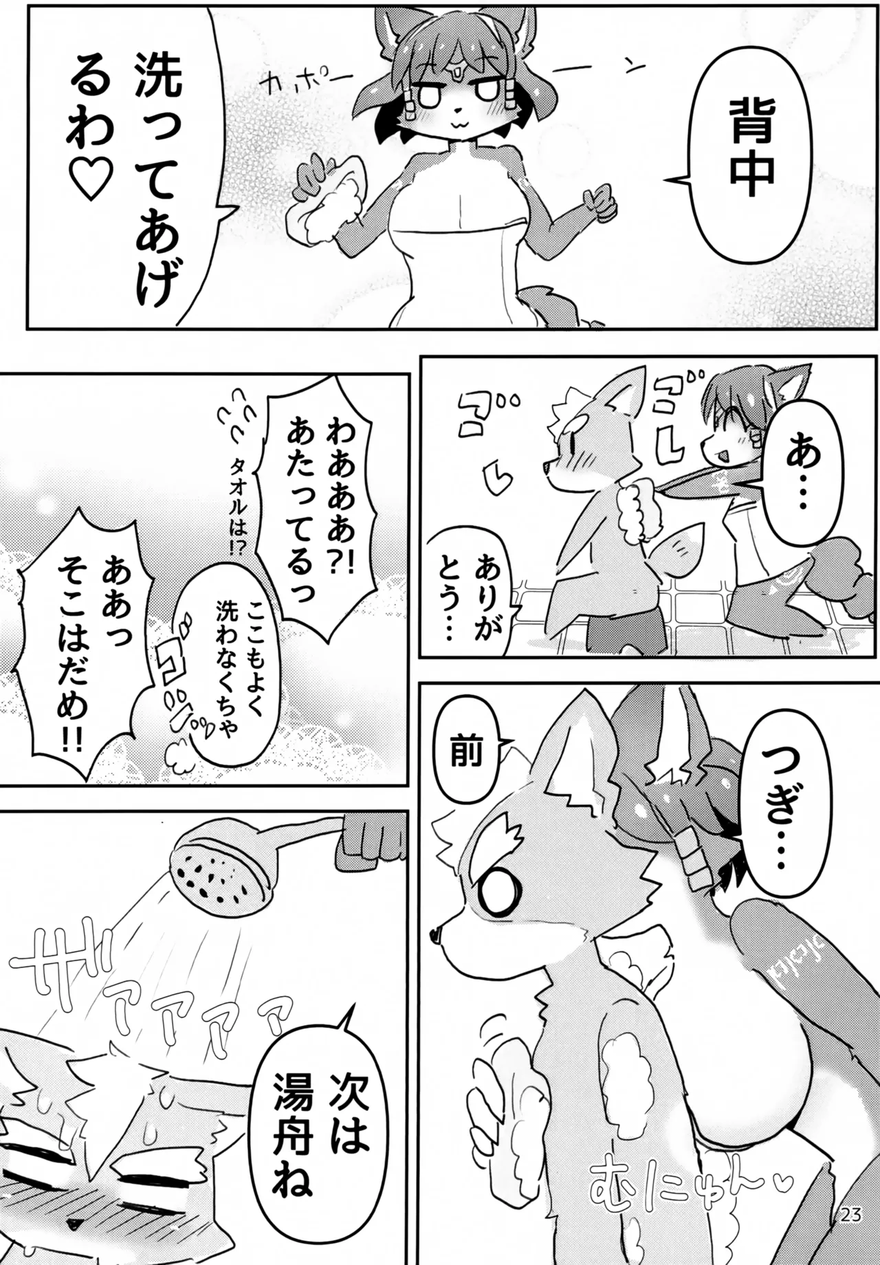 (Shinshun Kemoket 11) [Kuri Gohan (Yocchi)] Shower Room! (Star Fox) Bildnummer 22