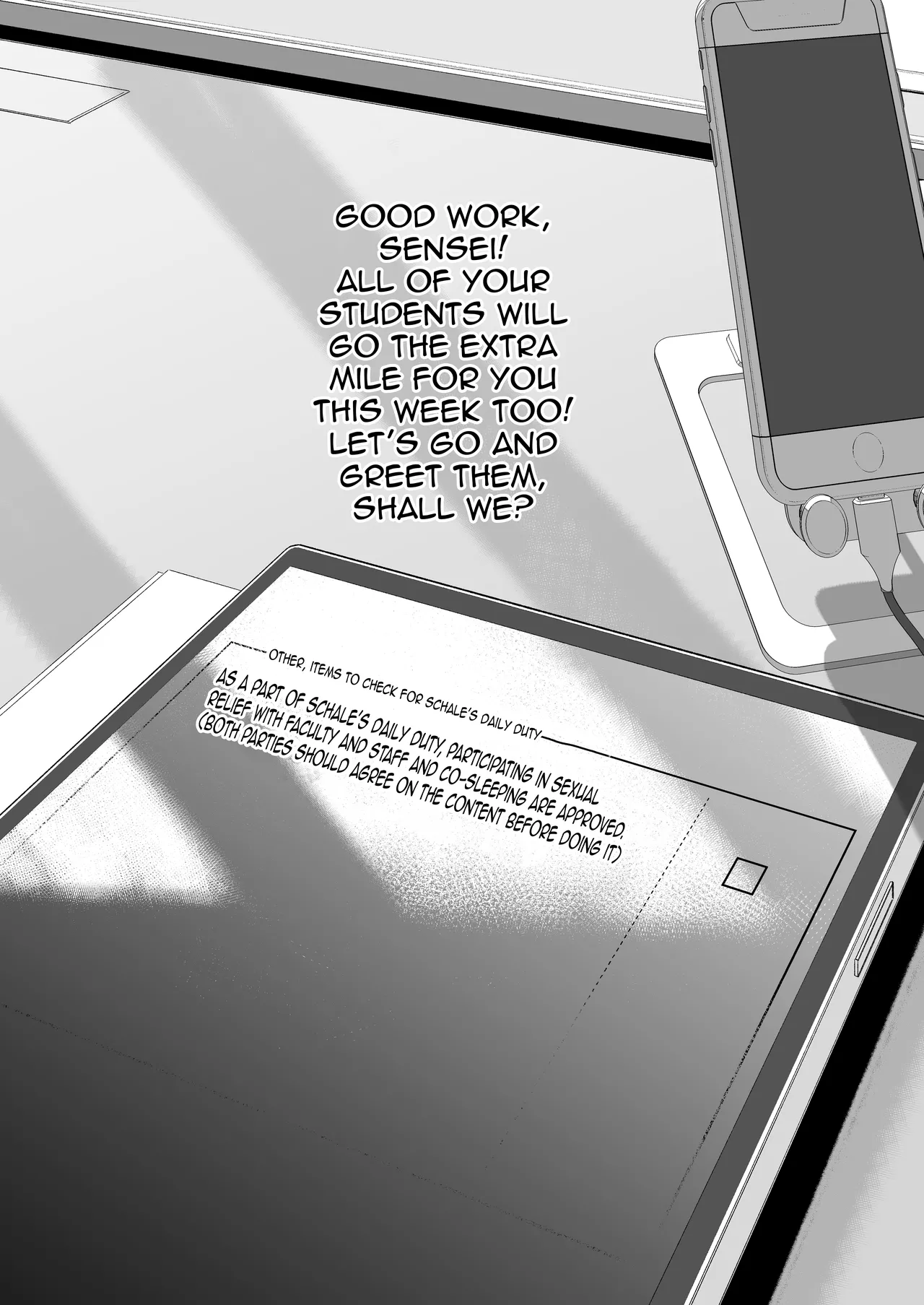 [Mandara Ryuuseigun (Signo Mandara)] Schale Senzoku Seishori Touban 2 | Schale's Dedicated Sexual Relief Liaison 2 (Blue Archive) [English] {Doujins.com}  [Digital] image number 2