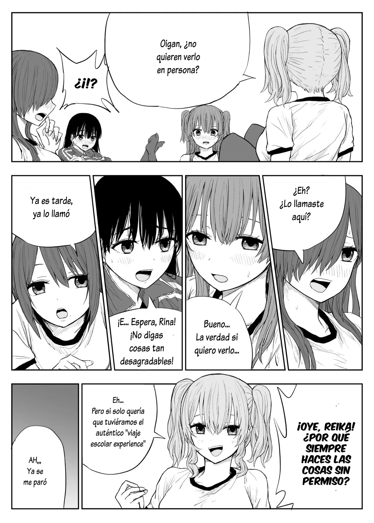 [Haitoku no Mori (Moria)] Trauma Shuugakuryokou -Boku wa Ano Ko to Yarichin no Kiss Hame Kansokusha-｜Excursión Escolar Traumática -Fui Testigo de los Besos y el Sexo de mi Crush con el Mujeriego de la Clase- [Spanish] [Lovely Diablesse Scan] 图片编号 12