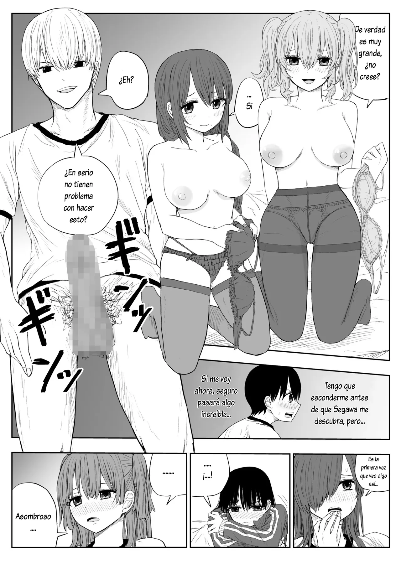 [Haitoku no Mori (Moria)] Trauma Shuugakuryokou -Boku wa Ano Ko to Yarichin no Kiss Hame Kansokusha-｜Excursión Escolar Traumática -Fui Testigo de los Besos y el Sexo de mi Crush con el Mujeriego de la Clase- [Spanish] [Lovely Diablesse Scan] 图片编号 13