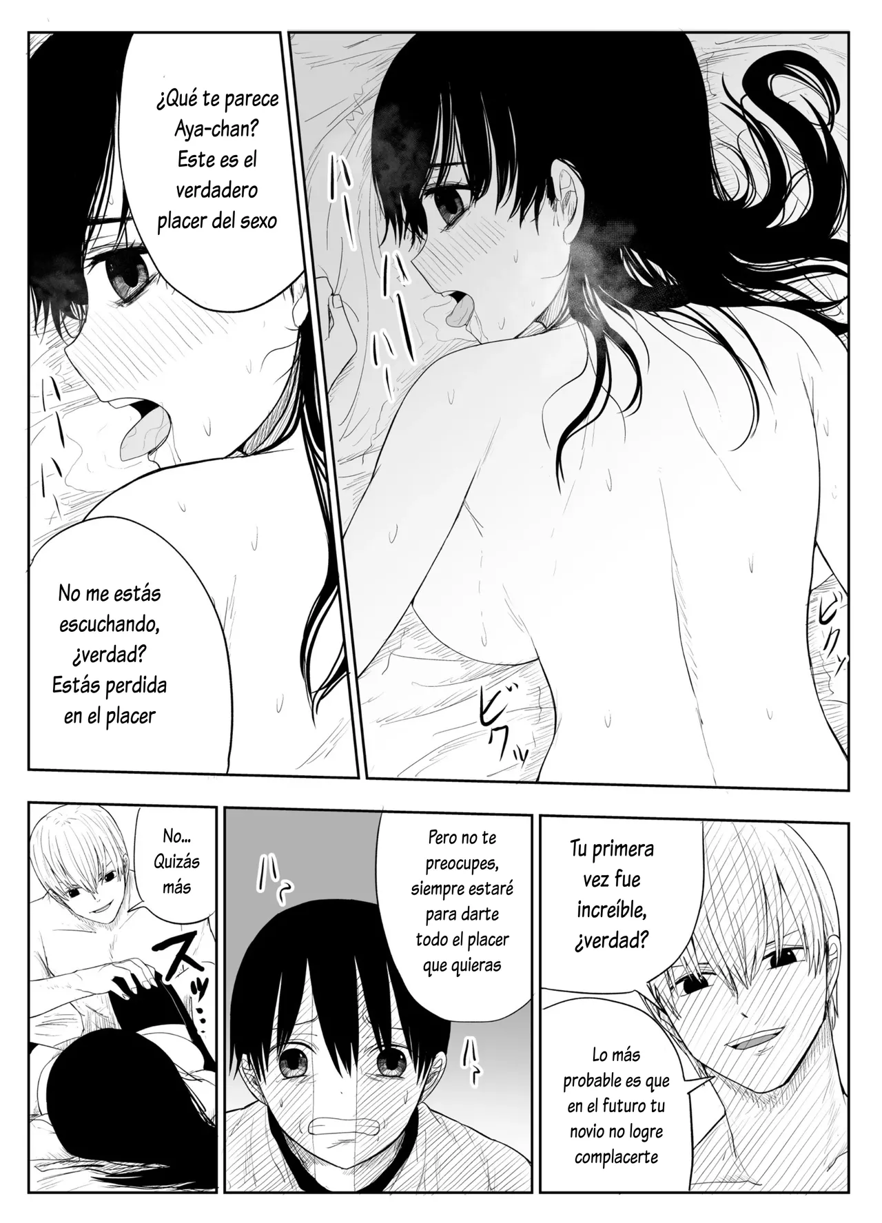 [Haitoku no Mori (Moria)] Trauma Shuugakuryokou -Boku wa Ano Ko to Yarichin no Kiss Hame Kansokusha-｜Excursión Escolar Traumática -Fui Testigo de los Besos y el Sexo de mi Crush con el Mujeriego de la Clase- [Spanish] [Lovely Diablesse Scan] 图片编号 33