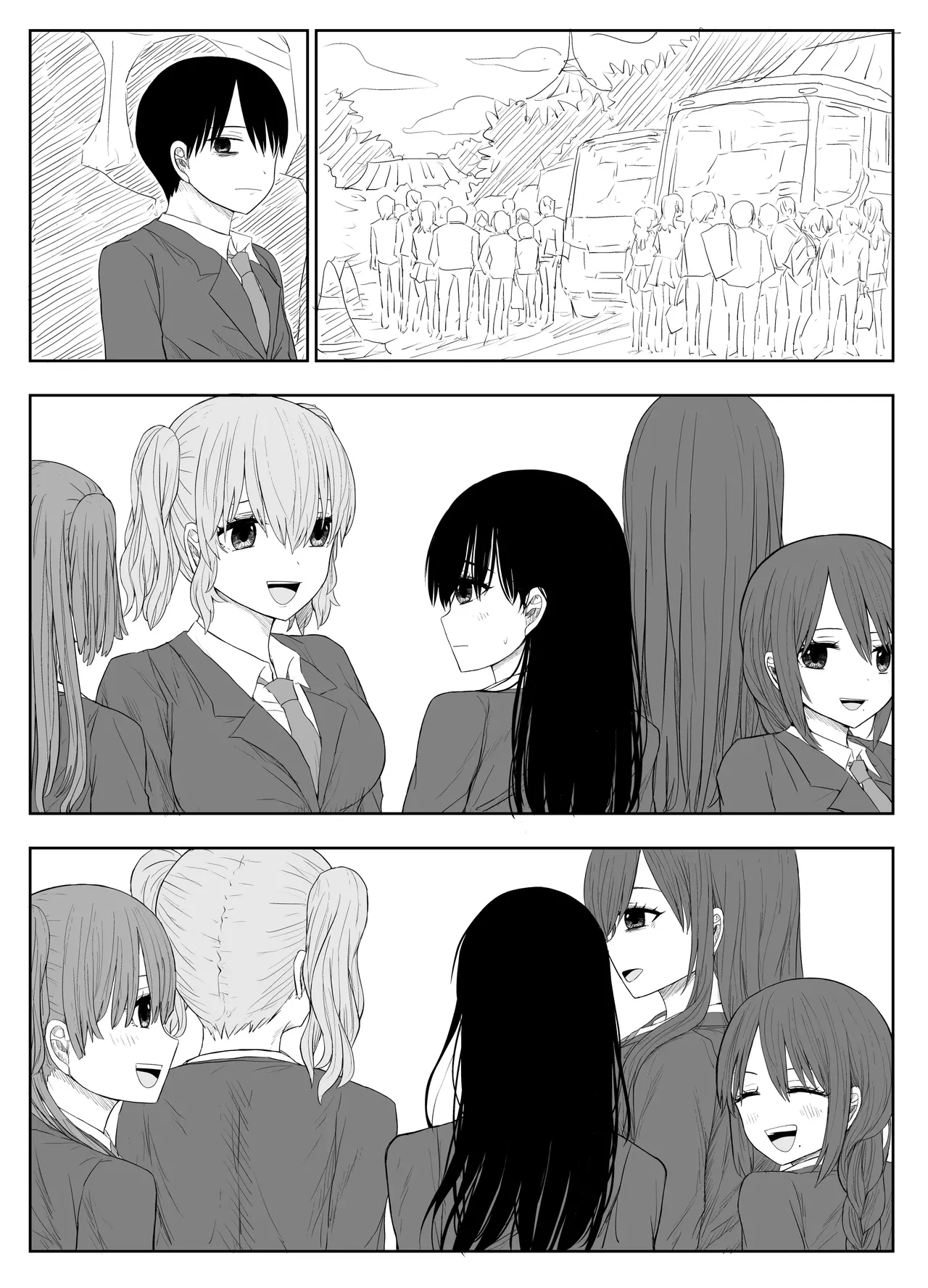 [Haitoku no Mori (Moria)] Trauma Shuugakuryokou -Boku wa Ano Ko to Yarichin no Kiss Hame Kansokusha-｜Excursión Escolar Traumática -Fui Testigo de los Besos y el Sexo de mi Crush con el Mujeriego de la Clase- [Spanish] [Lovely Diablesse Scan] 图片编号 47