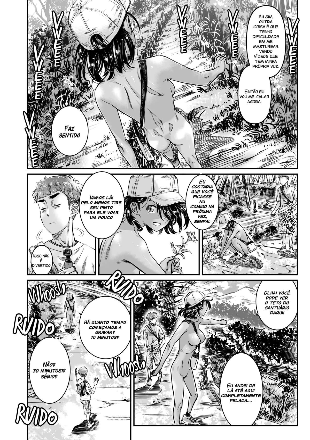 [Burning Shimai (MARUTA)] Hiyake no Zenra Girl wa, Doutei o Sotsugyou shita bakari no Senpai ni Hamedori saseru | A ex-ciclista bronzeada quer fazer uma gravação de sexo exibicionista com seu ex-senpai virgem [Portuguese-BR] [Decensored] 画像番号 13