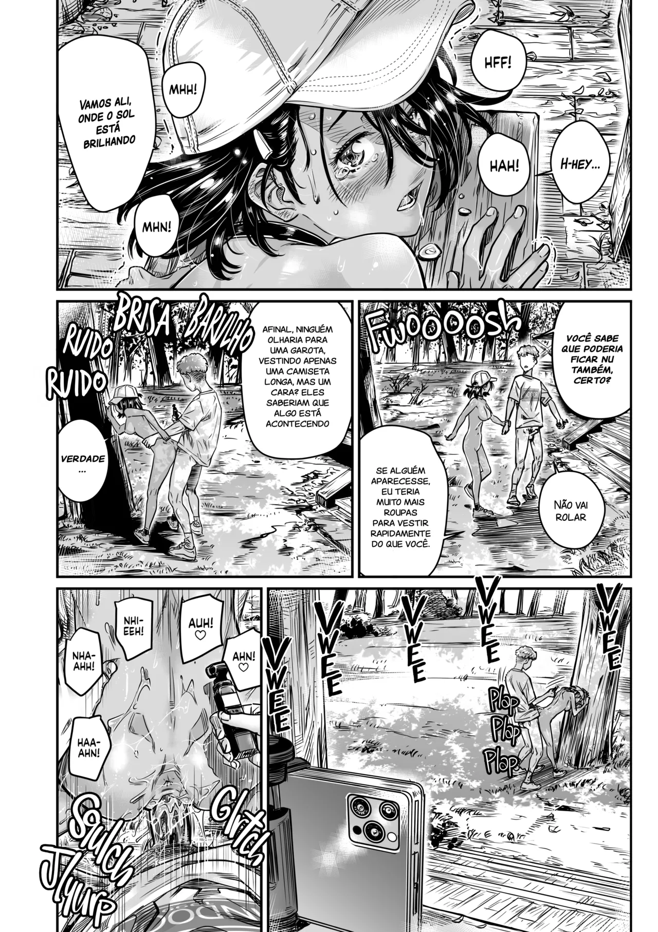 [Burning Shimai (MARUTA)] Hiyake no Zenra Girl wa, Doutei o Sotsugyou shita bakari no Senpai ni Hamedori saseru | A ex-ciclista bronzeada quer fazer uma gravação de sexo exibicionista com seu ex-senpai virgem [Portuguese-BR] [Decensored] 画像番号 23