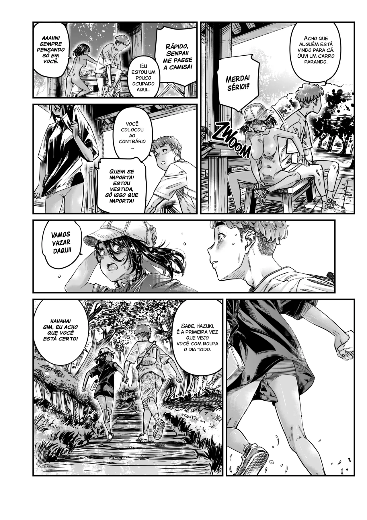 [Burning Shimai (MARUTA)] Hiyake no Zenra Girl wa, Doutei o Sotsugyou shita bakari no Senpai ni Hamedori saseru | A ex-ciclista bronzeada quer fazer uma gravação de sexo exibicionista com seu ex-senpai virgem [Portuguese-BR] [Decensored] 画像番号 31