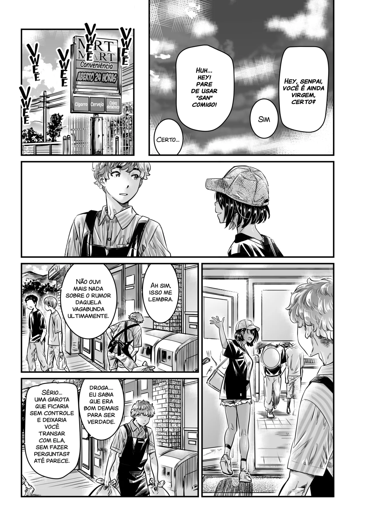 [Burning Shimai (MARUTA)] Hiyake no Bitch Shoujo wa, Doutei no Senpai o Yagai Sex ni Sasou | A ciclista bronzeada da cidade colocou seus olhos exibicionistas pervertidos em seu senpai virgem [Portuguese-BR] [Decensored] изображение № 12