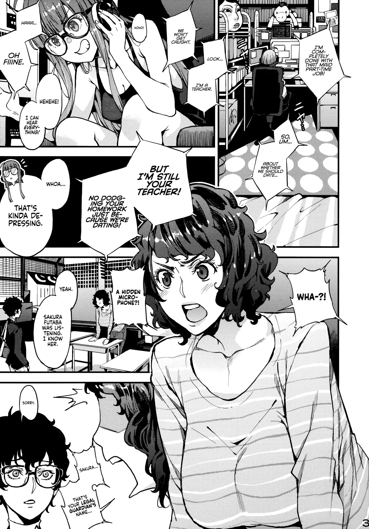 (C94) [Service Heaven (Azukiko)] Kawakami Sensei to Futaba no Himitsu Kojin Jugyou | Kawakami-Sensei and Futaba's Secret Private Lessons (Persona 5) [English] 画像番号 5