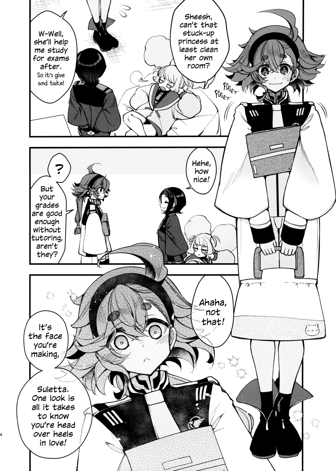 (C103) [Alkaloid (Izumiya Otoha)] Koi to Yobu ni wa | Too Deep to Call Love (Mobile Suit Gundam: The Witch from Mercury) [English] Bildnummer 3