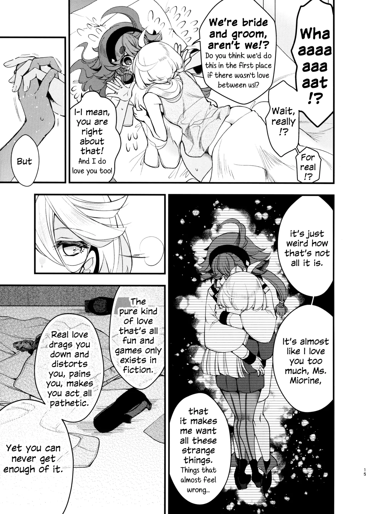 (C103) [Alkaloid (Izumiya Otoha)] Koi to Yobu ni wa | Too Deep to Call Love (Mobile Suit Gundam: The Witch from Mercury) [English] Bildnummer 14