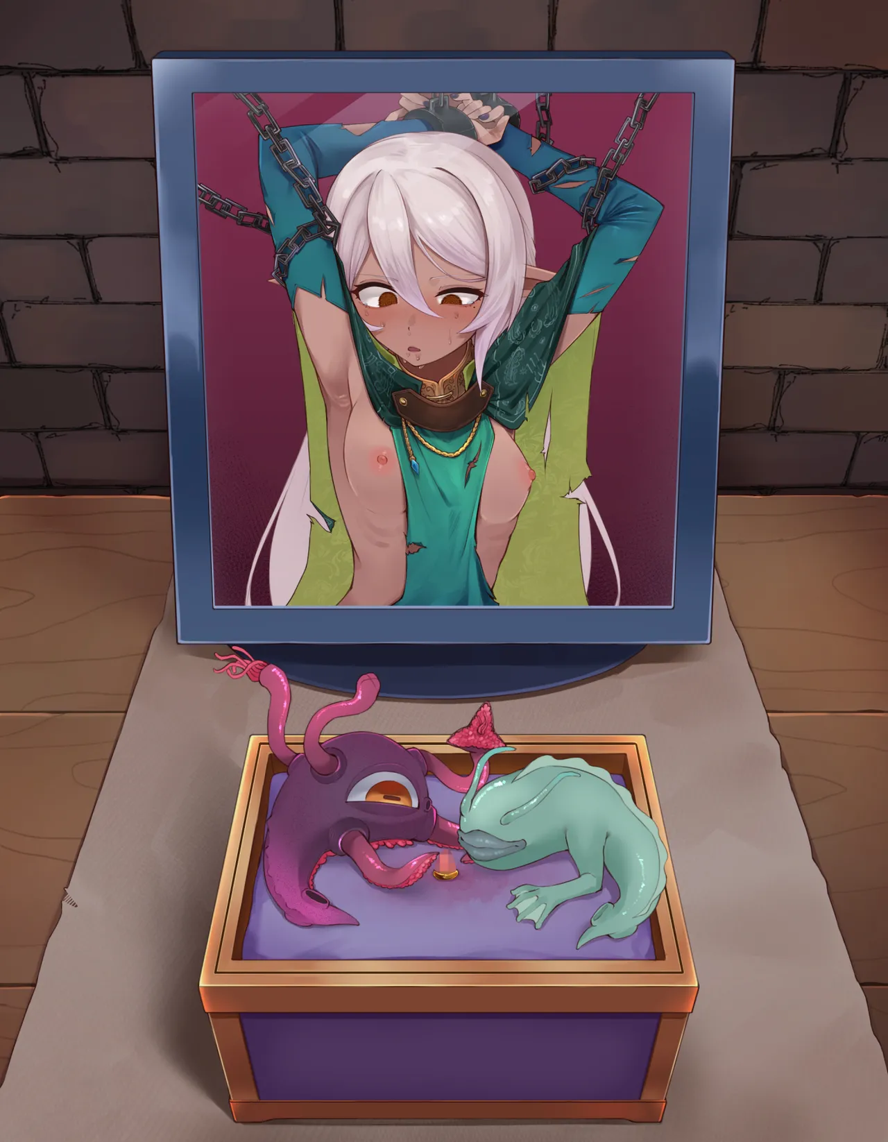 [憂愁カスターニャ]クリボックス快楽○問 ～魔王の手下は快楽に堕ちる～ image number 61