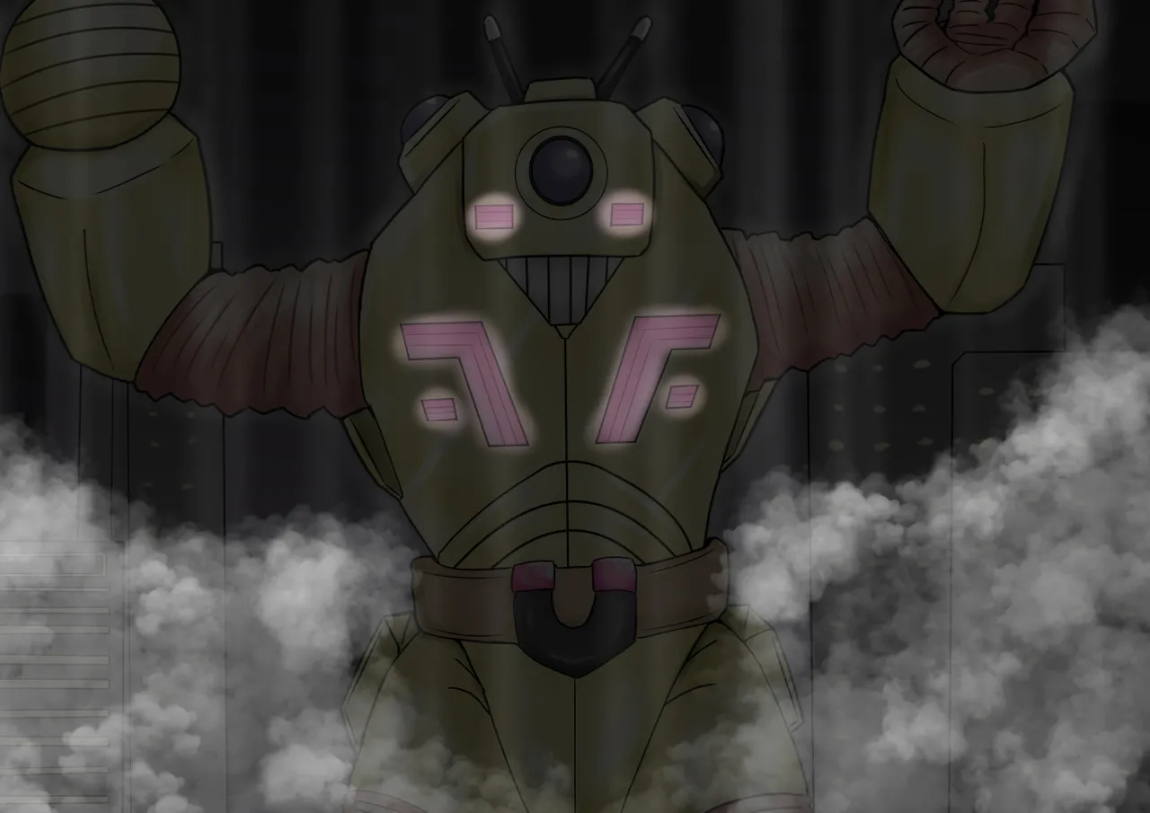 【缶ズメ工場 】巨大ヒロイン対巨大ロボット 凶悪ロボット襲来!! изображение № 88