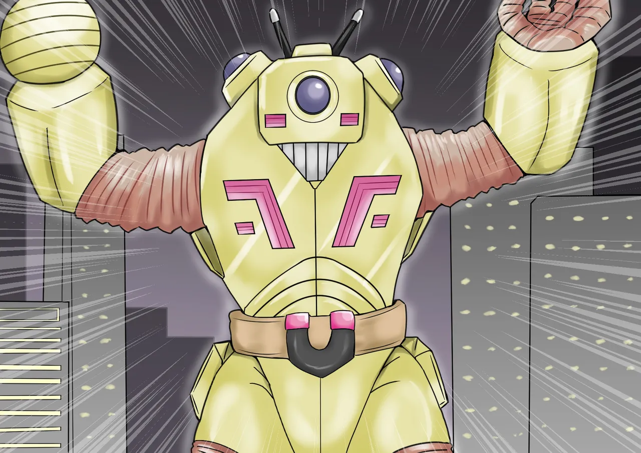 【缶ズメ工場 】巨大ヒロイン対巨大ロボット 凶悪ロボット襲来!! изображение № 90