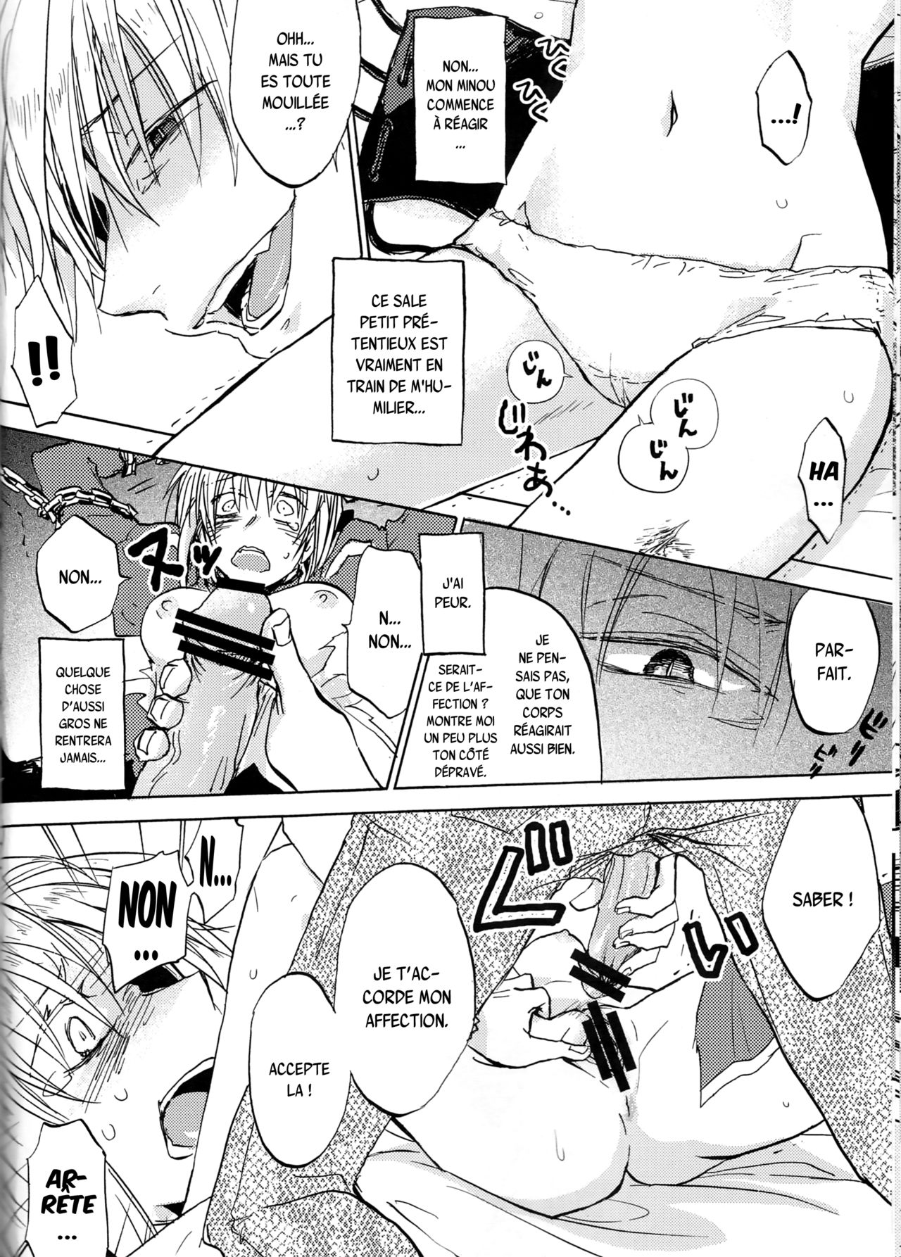 (Ou no Utsuwa) [OVERDOSE (Hashiba Yachi)] Kairaku no Za (Fate/Zero) [French] [SAXtrad] imagen número 13