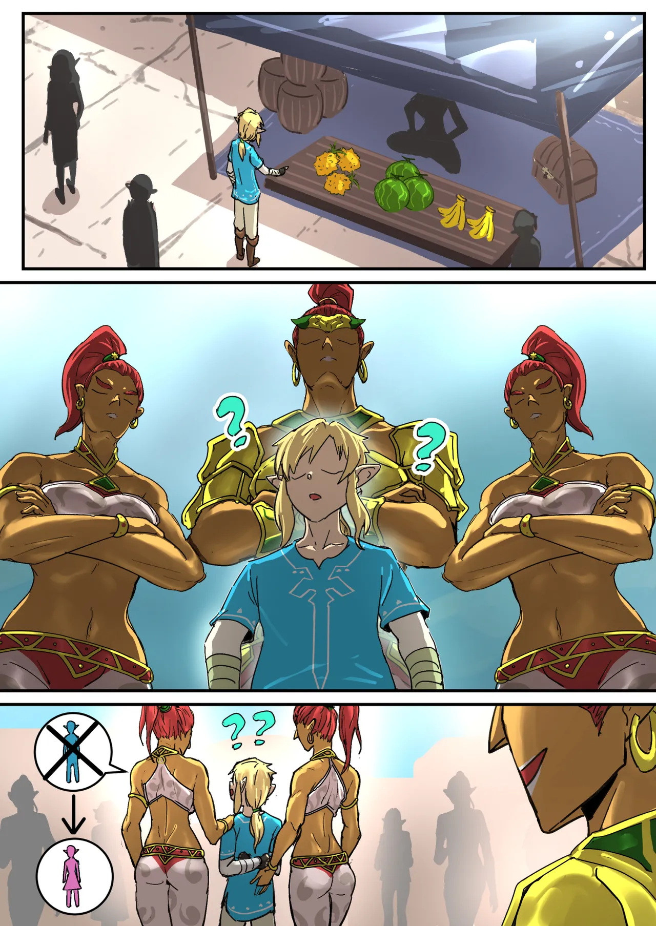 [pz-x] The Legend of Zelda - Riju's Dungeon Date (Breath of the Wild) numero di immagine  7