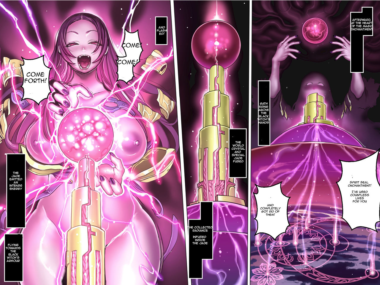 [pinkjoe] Black Witch Ecstasy 2 - Kuromajo no Koukotsu 2 Chapter 3,4 [Eng] image number 23