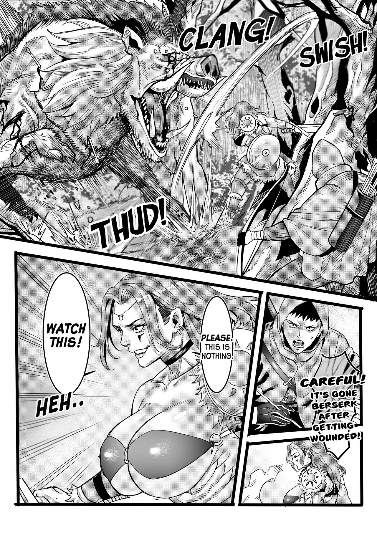 [Bill Biao] Eowynna's Last Hunt (The barbarian female warrior was set up by her teammate) изображение № 3