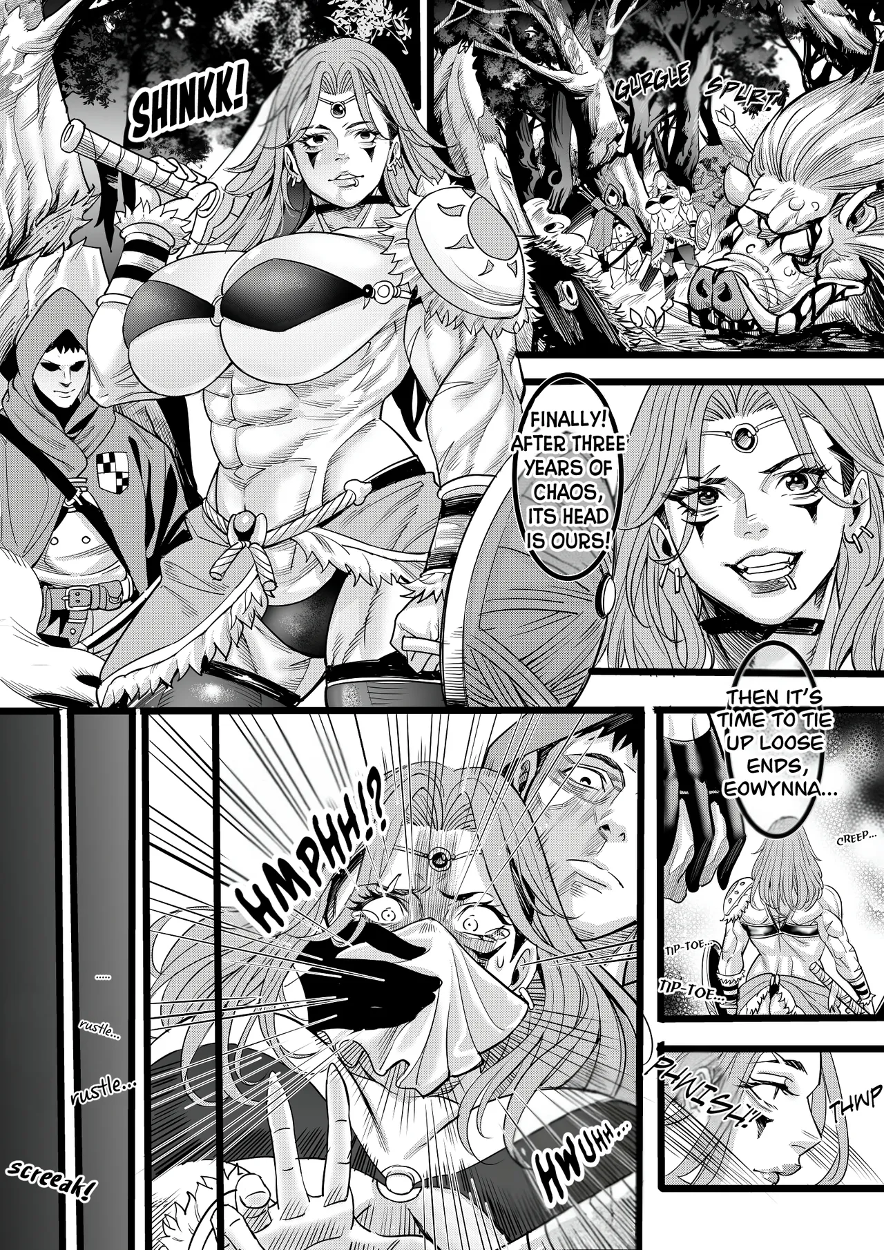 [Bill Biao] Eowynna's Last Hunt (The barbarian female warrior was set up by her teammate) изображение № 5