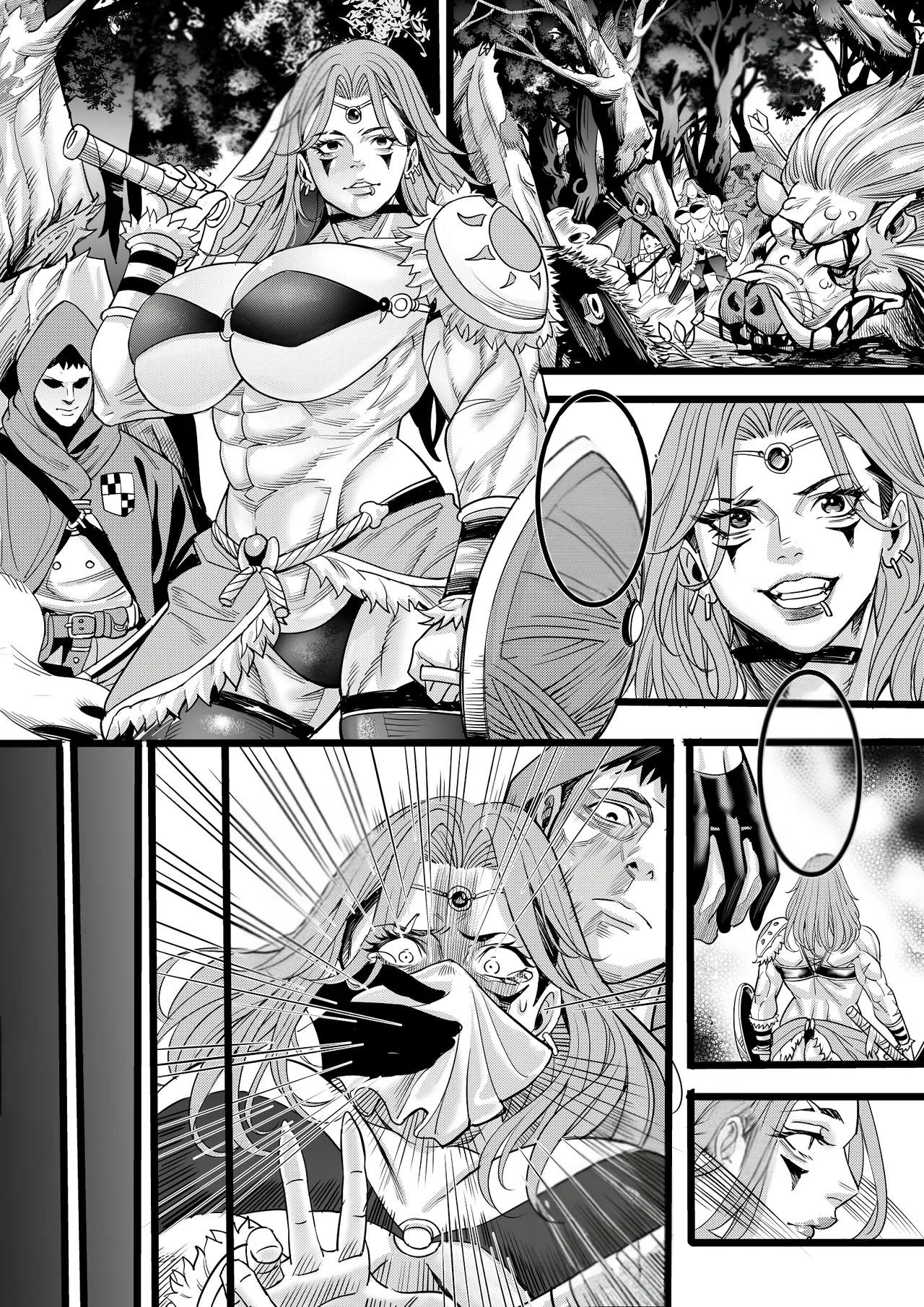 [猥琐彪叔] 被队友套路野蛮人女战士 (NO TEXT) изображение № 3