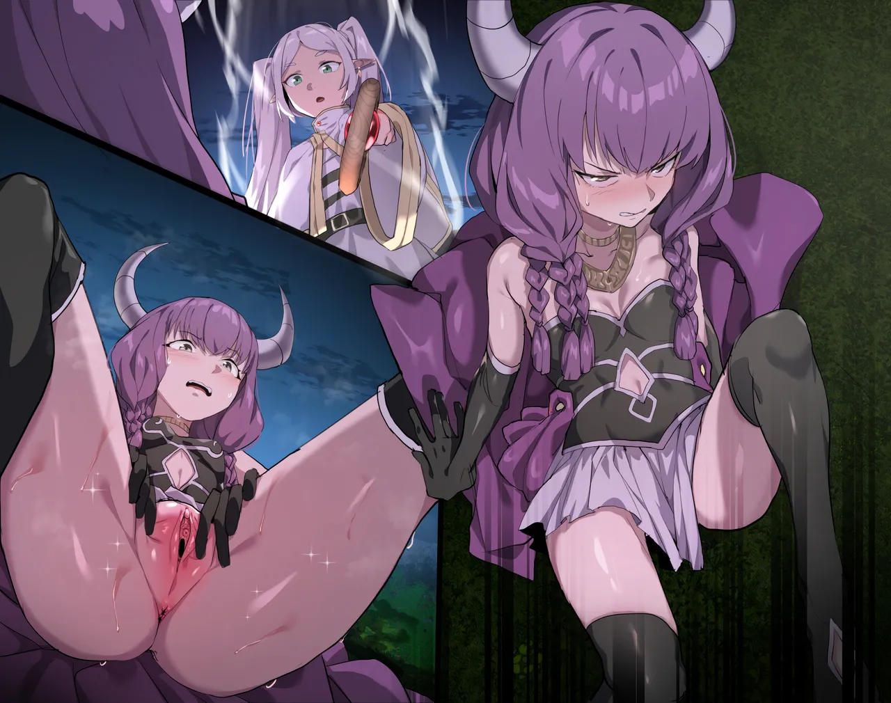 [Dodok (Gj77230)] Aura vs Frieren (Sousou no Frieren) image number 1