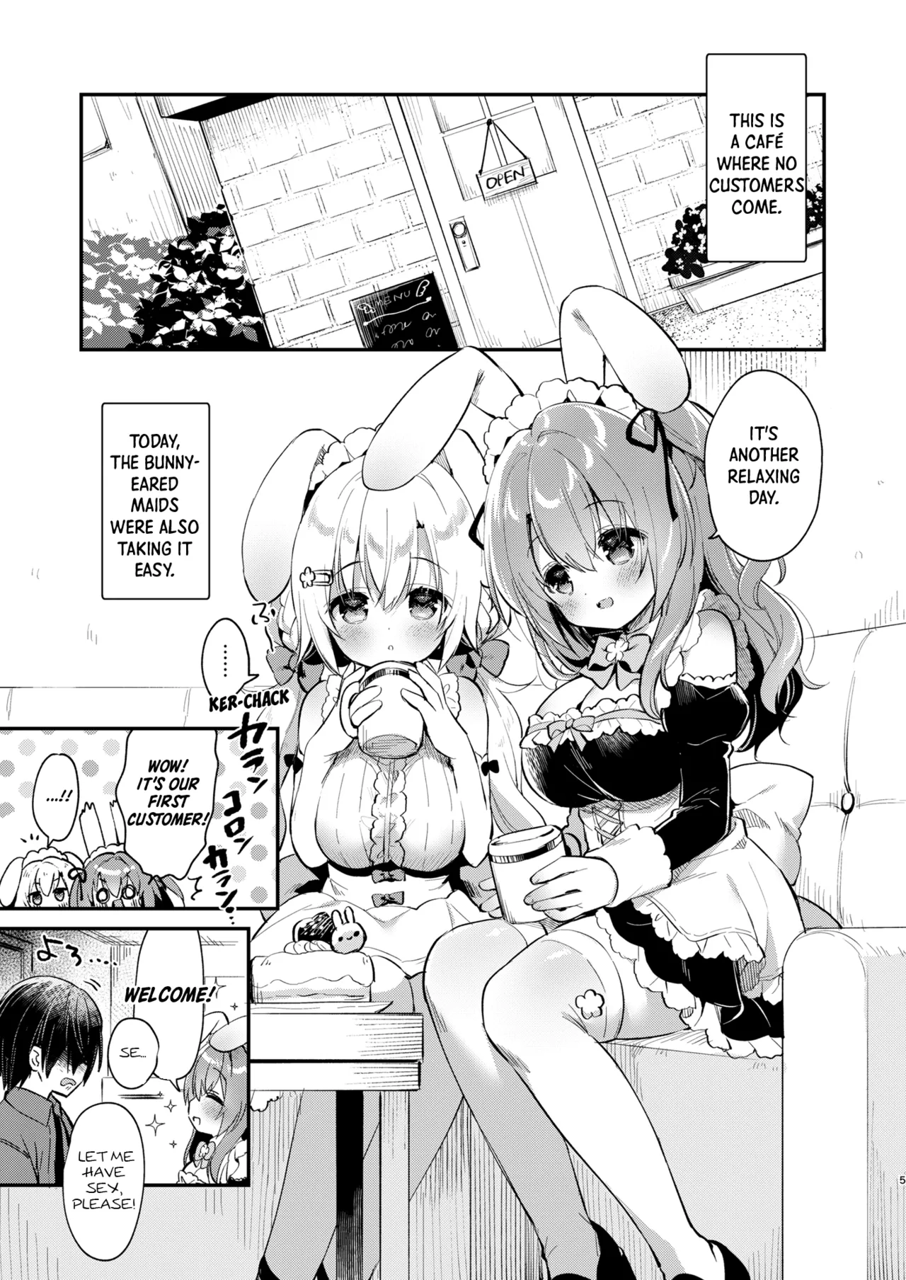 [Usacastle (Usashiro Mani)] W Sakura-chan no Fuwatoro Sand! | Double Sakura-chan's Fluffy Sandwich! [English] [Shiro Translation] [Digital] numero di immagine  4