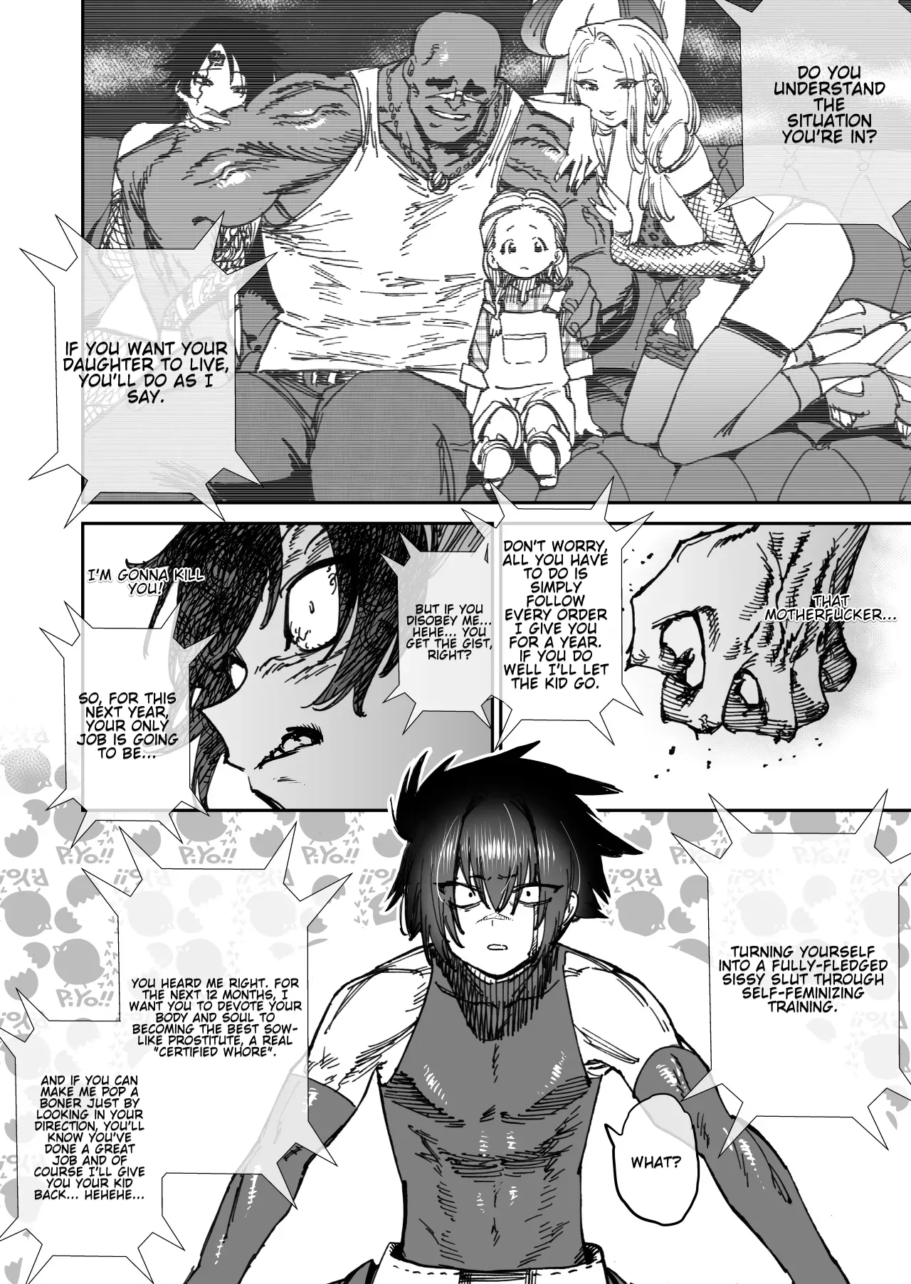 [Horieros] "Mesu Ochi" Sekai Saikyou no Koroshiya Self Mesu-ka Kaizou | The World's Strongest Assassin Self-Feminization (Ongoing)[English] 画像番号 2