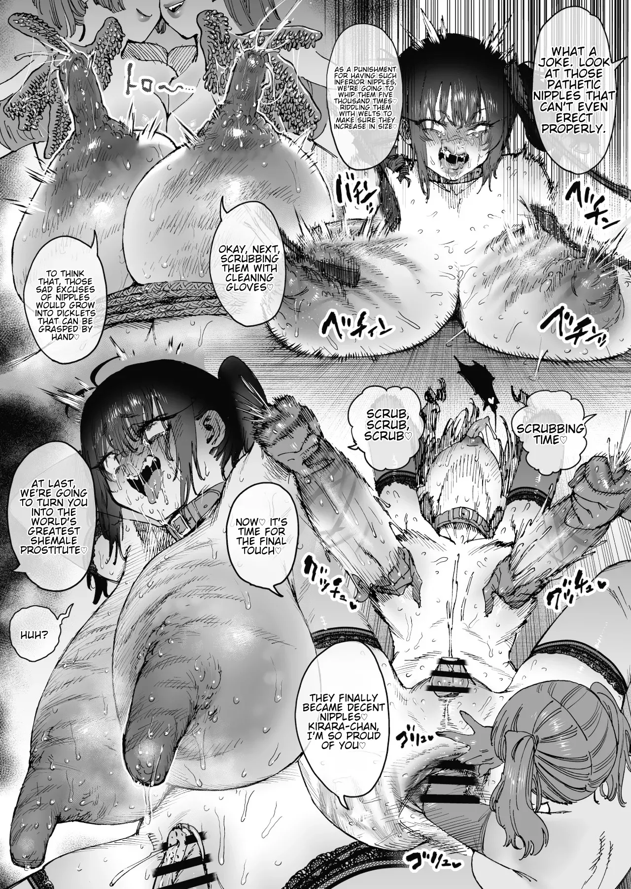 [Horieros] "Mesu Ochi" Sekai Saikyou no Koroshiya Self Mesu-ka Kaizou | The World's Strongest Assassin Self-Feminization (Ongoing)[English] 画像番号 32