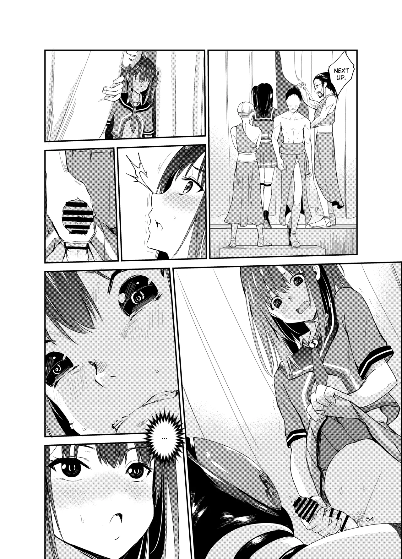[Raid Socks (Tricky)] Tsuyagari Mura 8 ~Kareshi o Mamoru Tame Hikyou no Mura de Kyousei Gohoushi & NTR Sex~ [English] [Ruruscanlations] image number 53