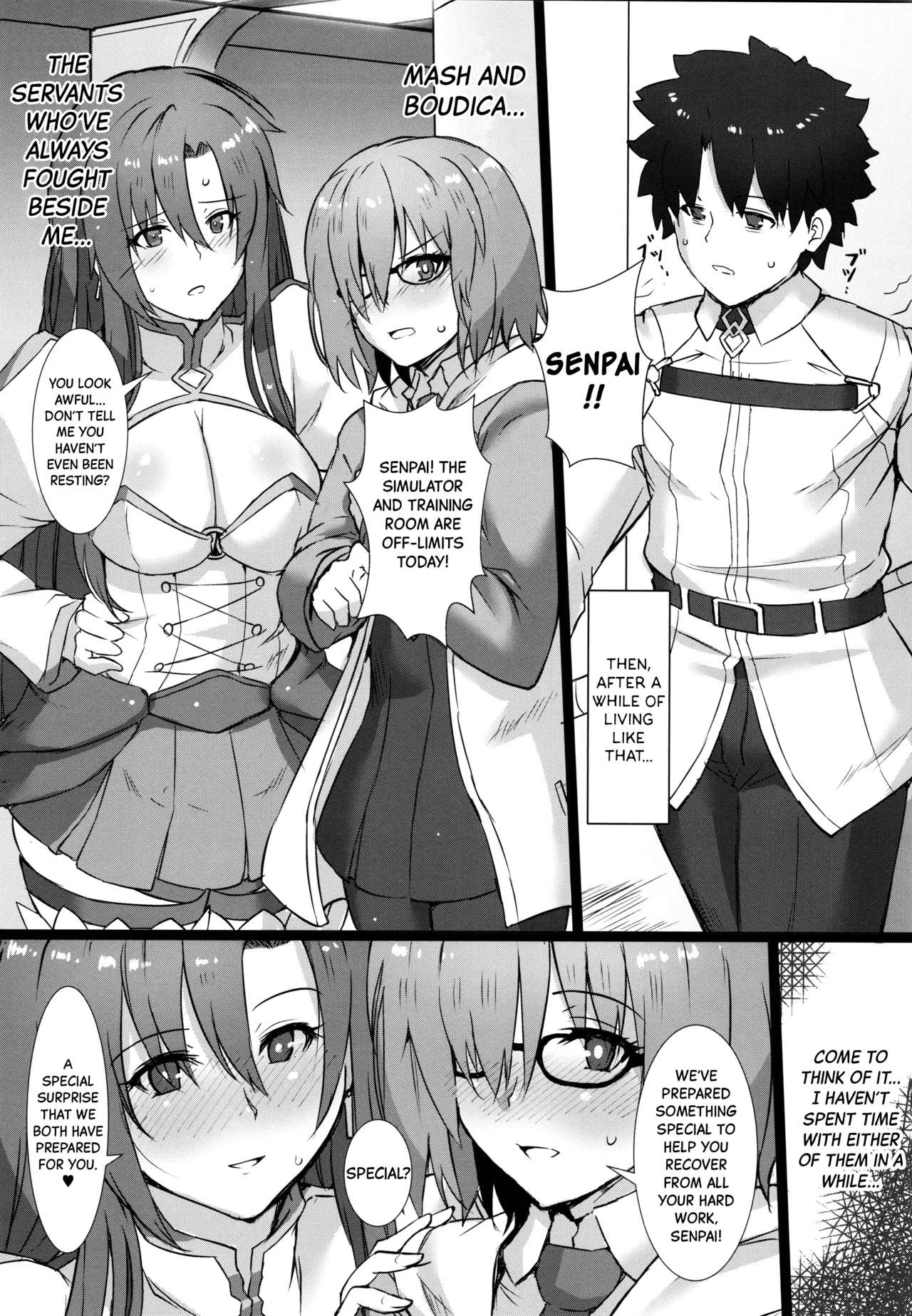 (C97) [Kedamonoya san (Makka na Kedamono)] Kouhai to Onee-san ni Shinpai Kakecha Dame! | You Shouldn’t Make Your Kouhai and Onee-san Worry About You! (Fate/Grand Order) [English] [Black Grimoires] image number 5