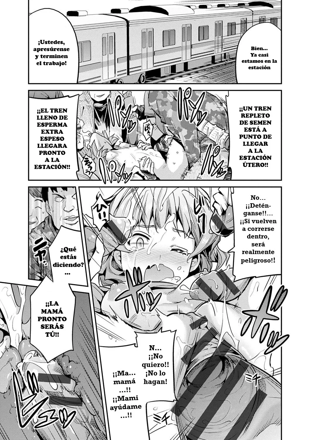 [Hinotsuki Neko] Inga Ouhou JK Chikan Rape + Sonoato (Kyousei Tanetsuke Express)[Spanish] 이미지 번호 22