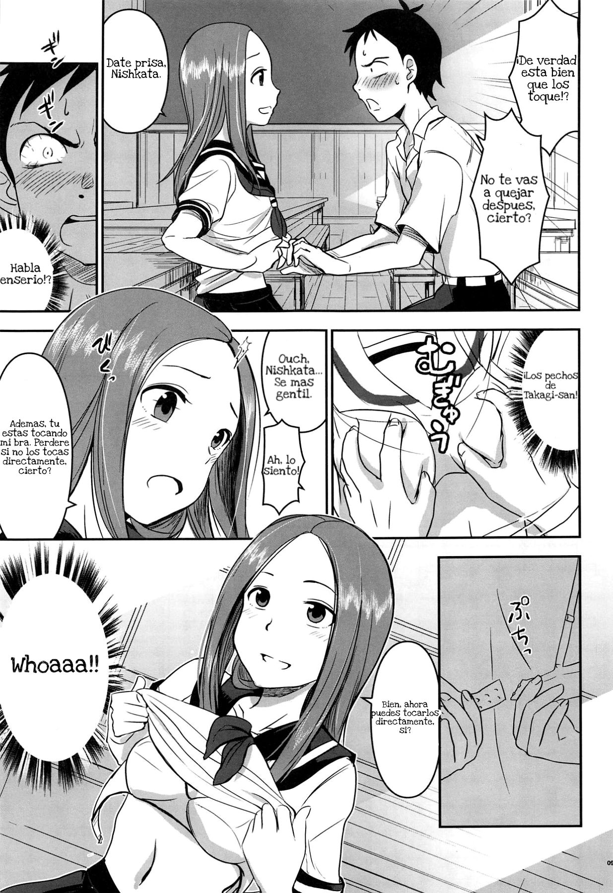 (C95) [Nanashiki (Nanase Masato)] XXXX Jouzu no Takagi-san (Karakai Jouzu no Takagi-san) [Spanish] image number 8