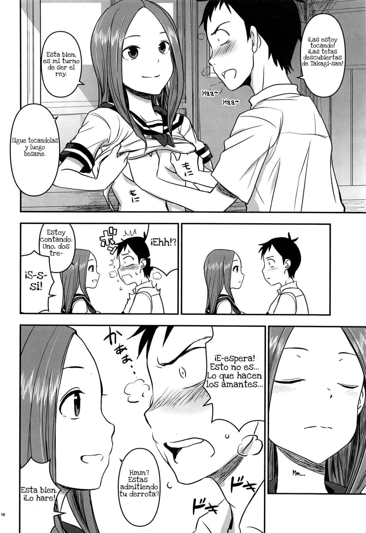 (C95) [Nanashiki (Nanase Masato)] XXXX Jouzu no Takagi-san (Karakai Jouzu no Takagi-san) [Spanish] image number 9