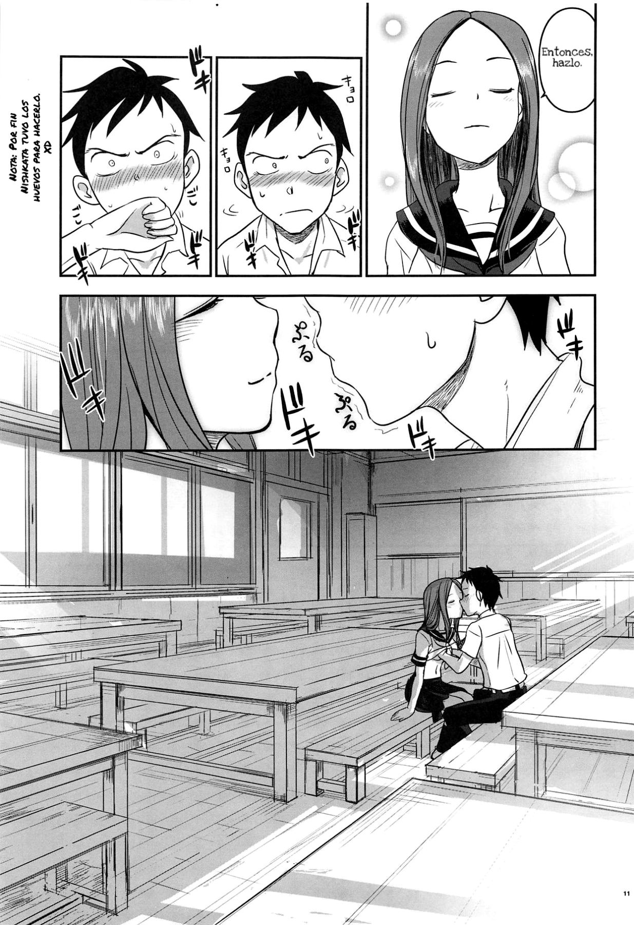 (C95) [Nanashiki (Nanase Masato)] XXXX Jouzu no Takagi-san (Karakai Jouzu no Takagi-san) [Spanish] image number 10