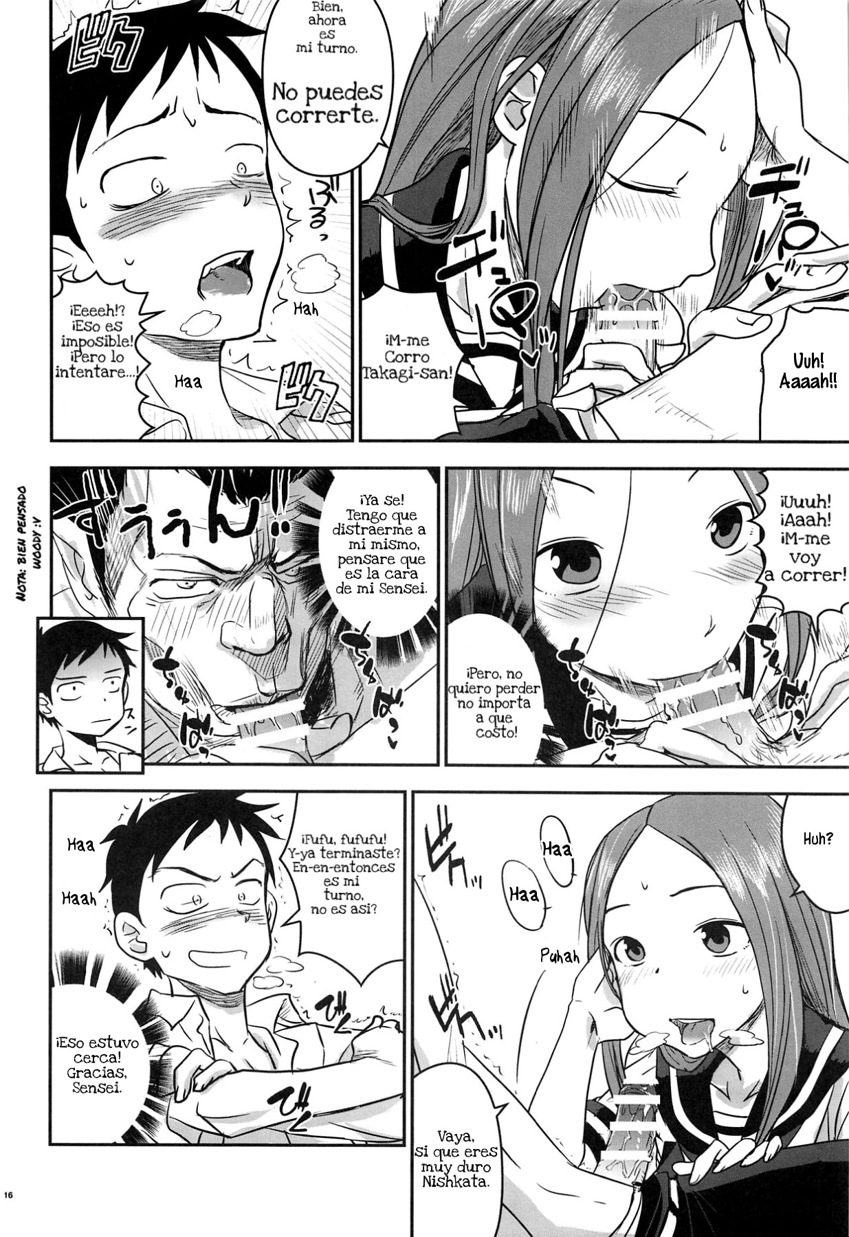 (C95) [Nanashiki (Nanase Masato)] XXXX Jouzu no Takagi-san (Karakai Jouzu no Takagi-san) [Spanish] image number 15