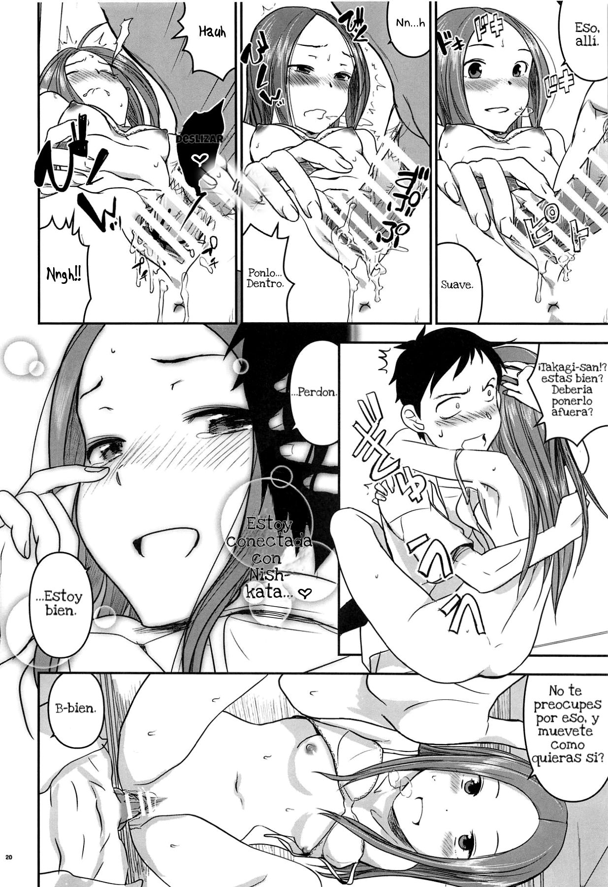 (C95) [Nanashiki (Nanase Masato)] XXXX Jouzu no Takagi-san (Karakai Jouzu no Takagi-san) [Spanish] image number 19