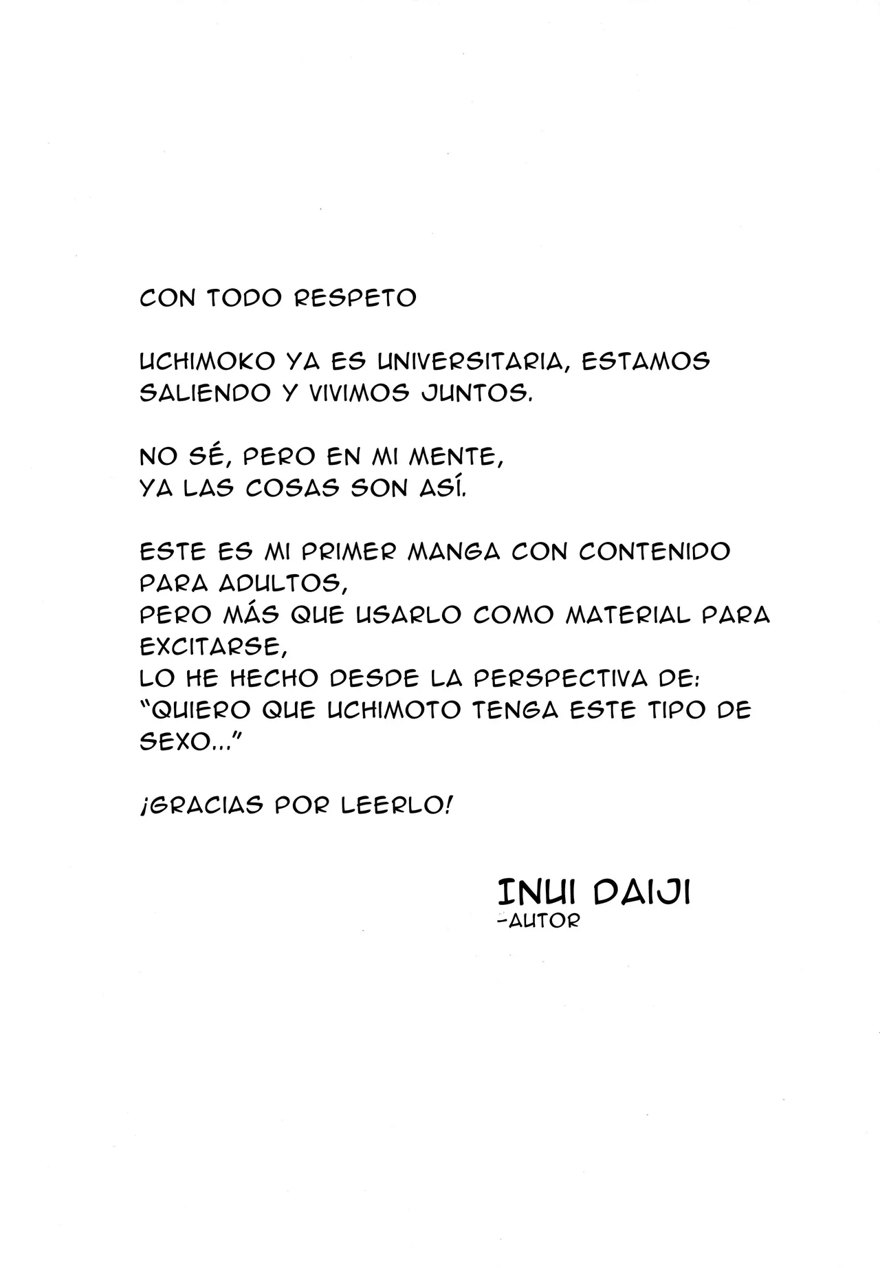 [Daijisou (Inui Daiji)] UchiMoko no Tachi Neko | LA DOMINANTE Y PASIVA EN LA RELACION UCHIMOKO (Watashi ga Motenai no wa Dou Kangaetemo Omaera ga Warui!) [Spanish] [Digital] 图片编号 3